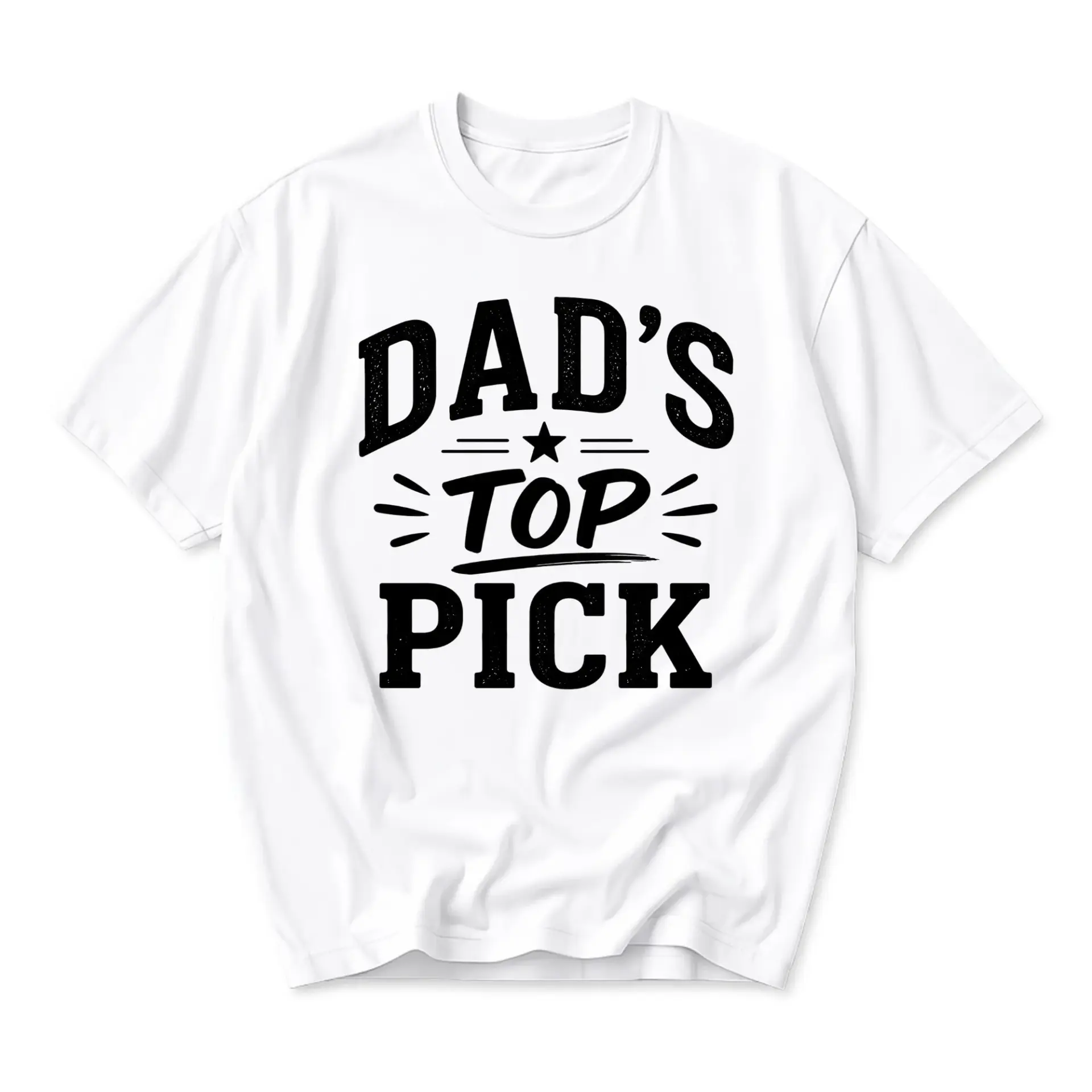 Graphic Tee Dad' Pick Funny Shirt Casual Unisex Crew Neck Top Short Sleeve