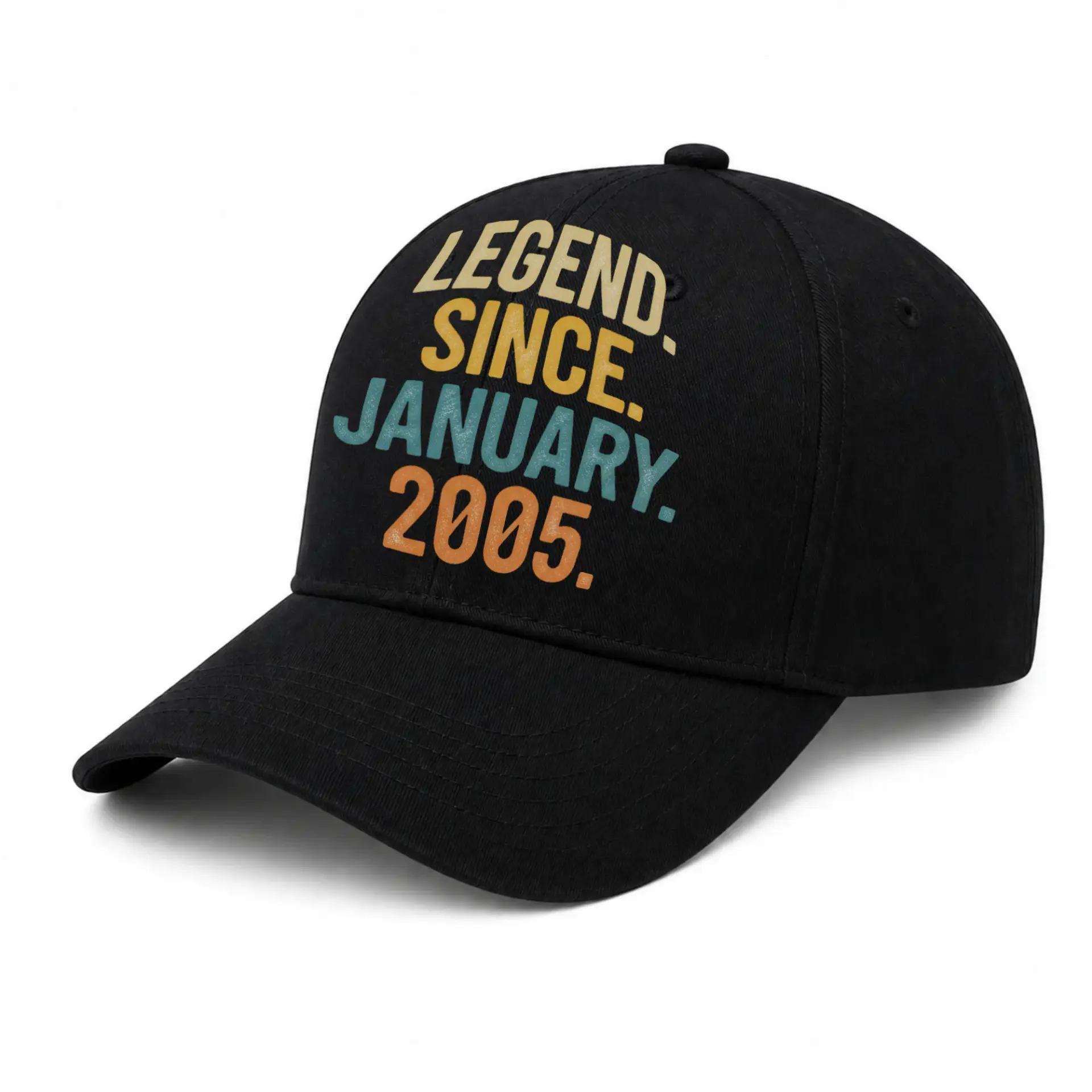 Baseball Cap Legend Since January 2005 Retro Birthday Aesthetic Hat