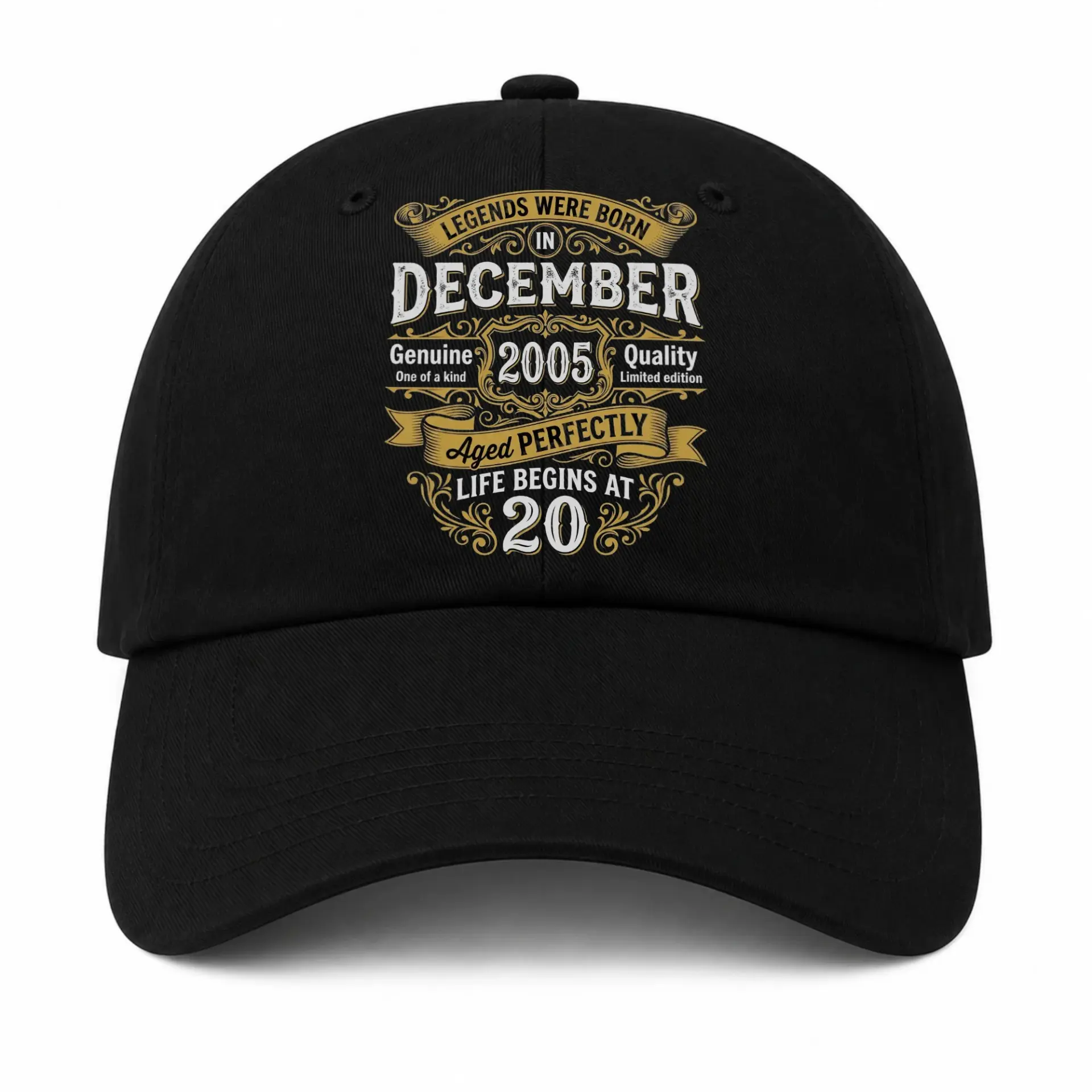 Baseball Cap Legends Were Born in December 2005 Aged Perfectly Hat