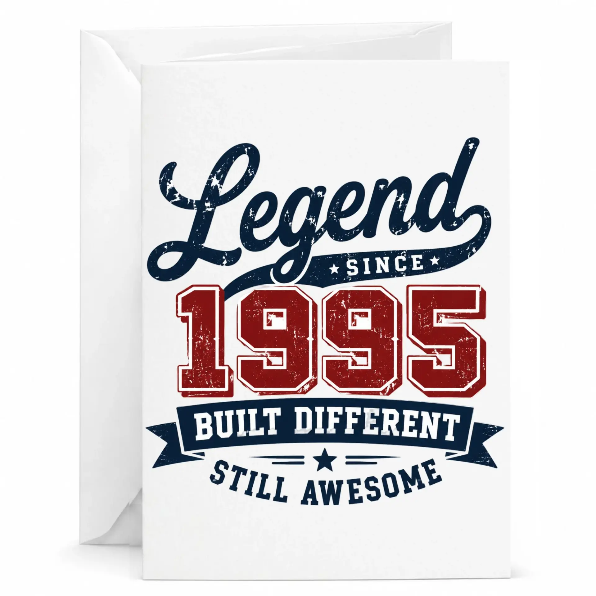 Birthday Card Legend Since 1995 Built Different Still Awesome Greeting Card for Milestone Year Celebration