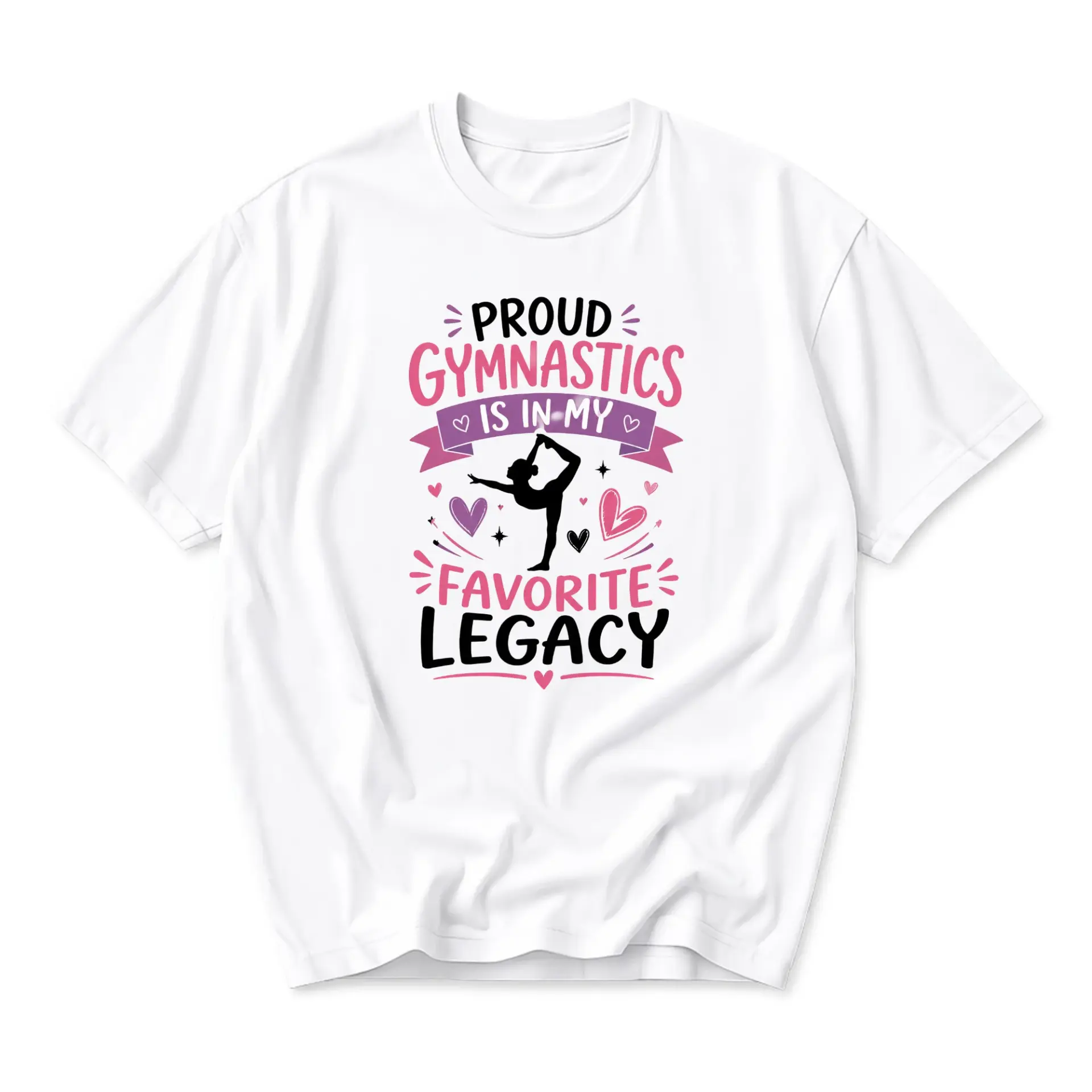 Graphic Tee Proud Gymnastics Is in My Favorite Unisex Crew Neck Casual