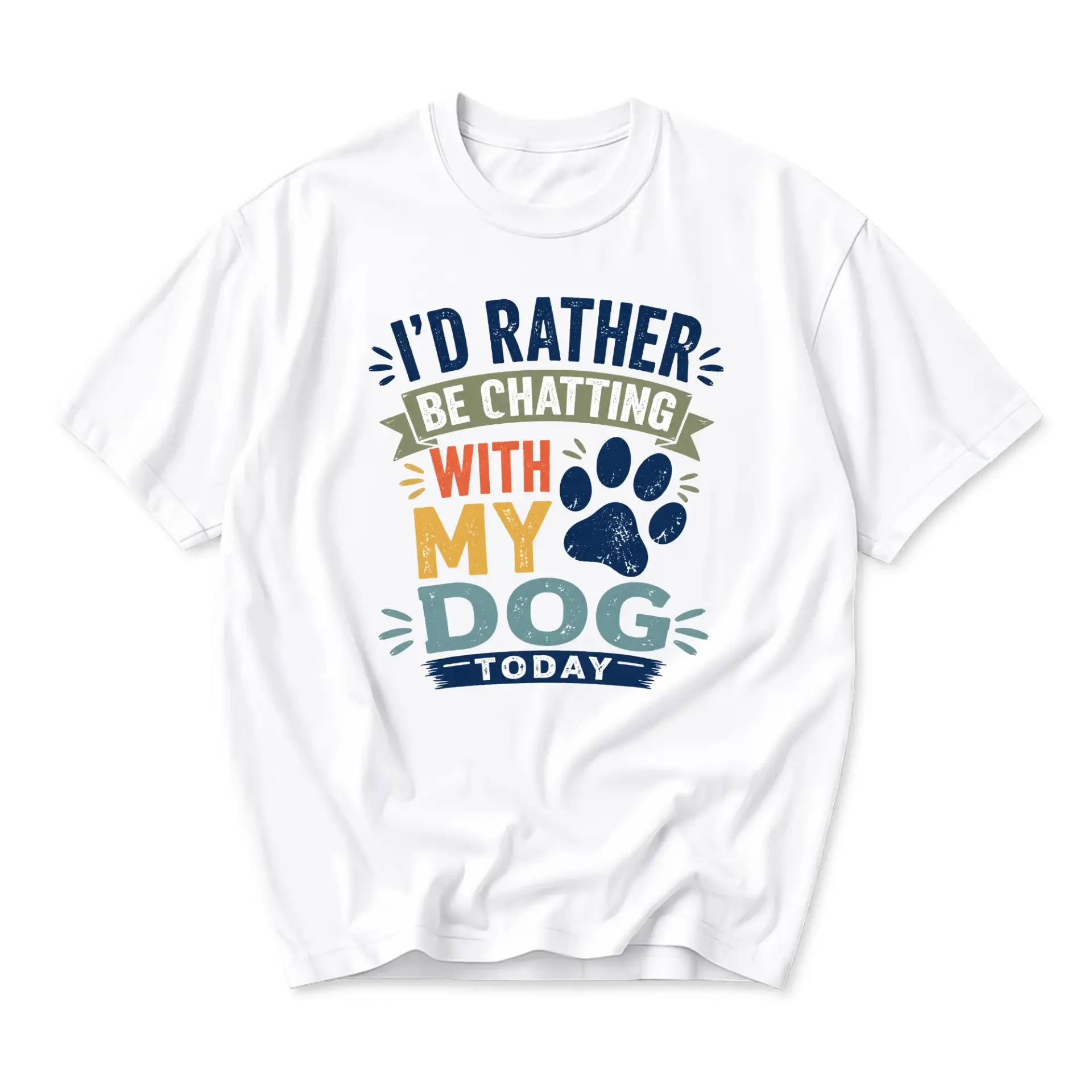 Funny Shirt I'd Rather Be Chatting with Graphic Tee Unisex Crew Neck Casual