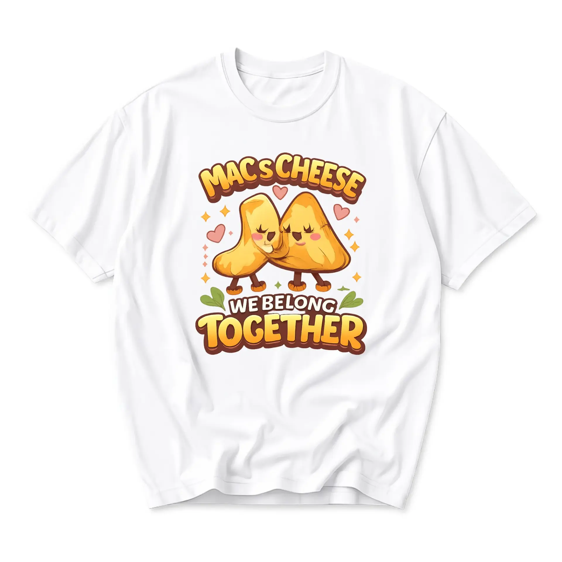 Funny Shirt and Cheese We Belong Together Graphic Tee Unisex Casual Apparel