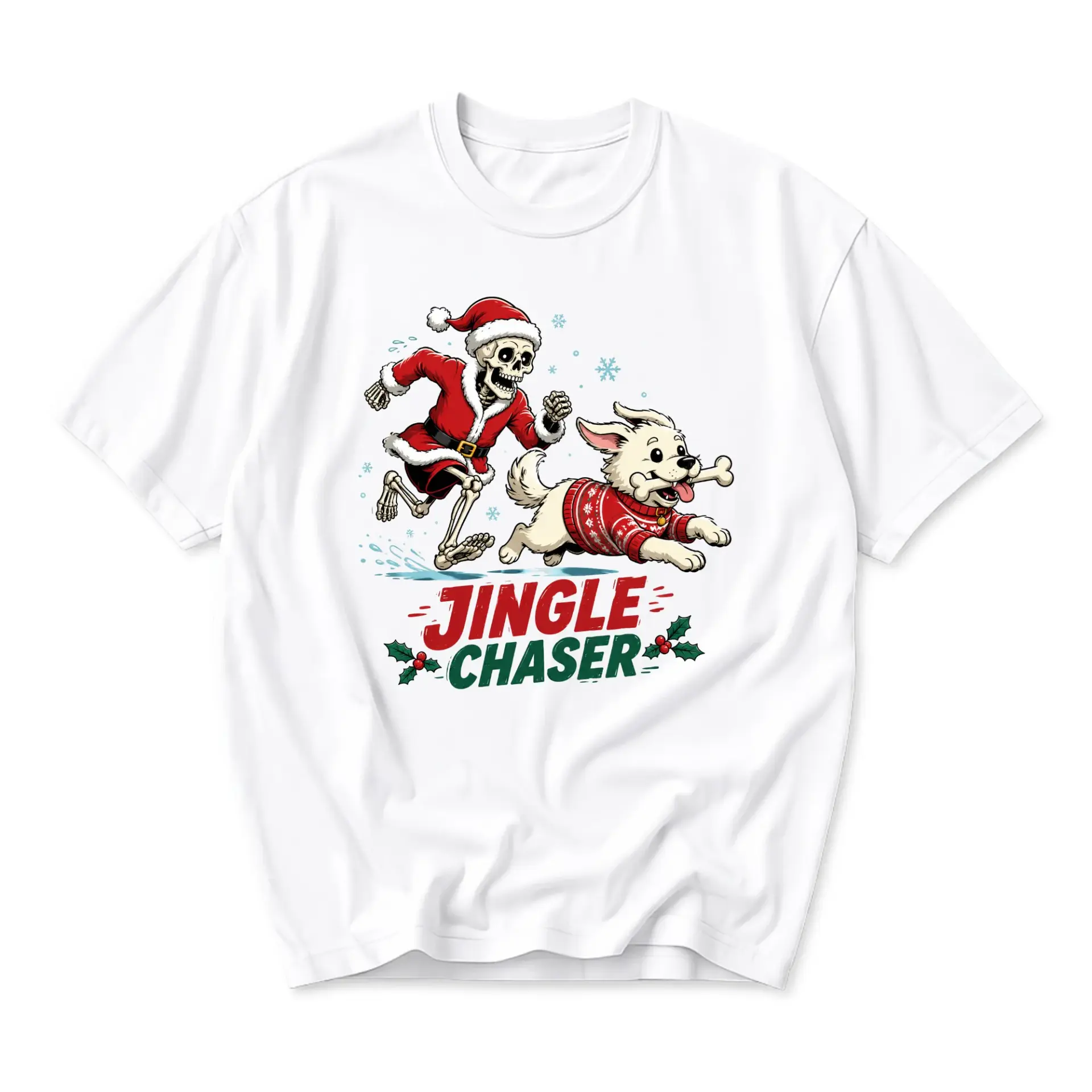 Funny Shirt Jingle Holiday Graphic Tee Unisex Casual Crew Neck Soft Cotton