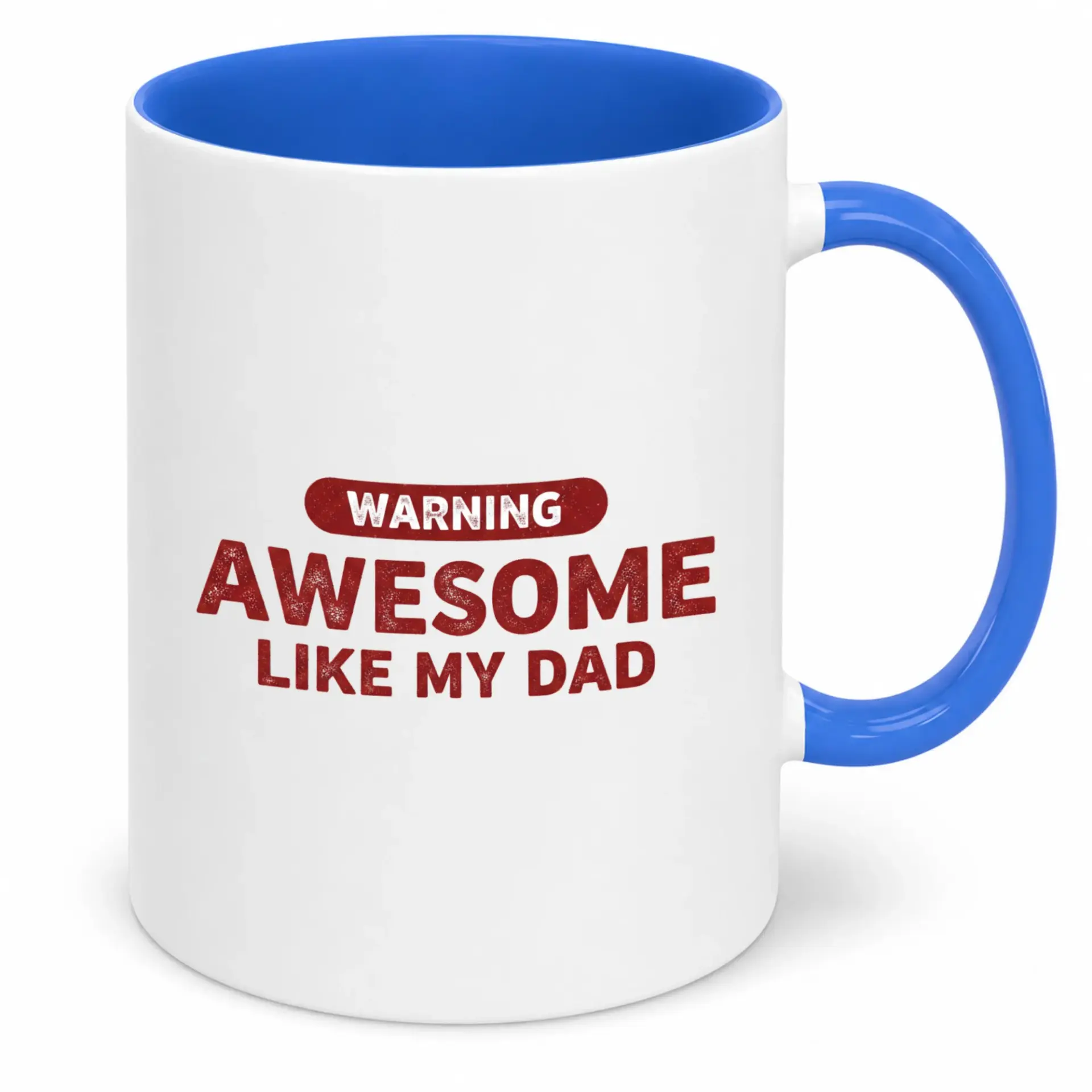 Funny Coffee Mug for Dad Awesome Like My Warning Ceramic Beverage Cup Best Father Gift Birthday or Holiday