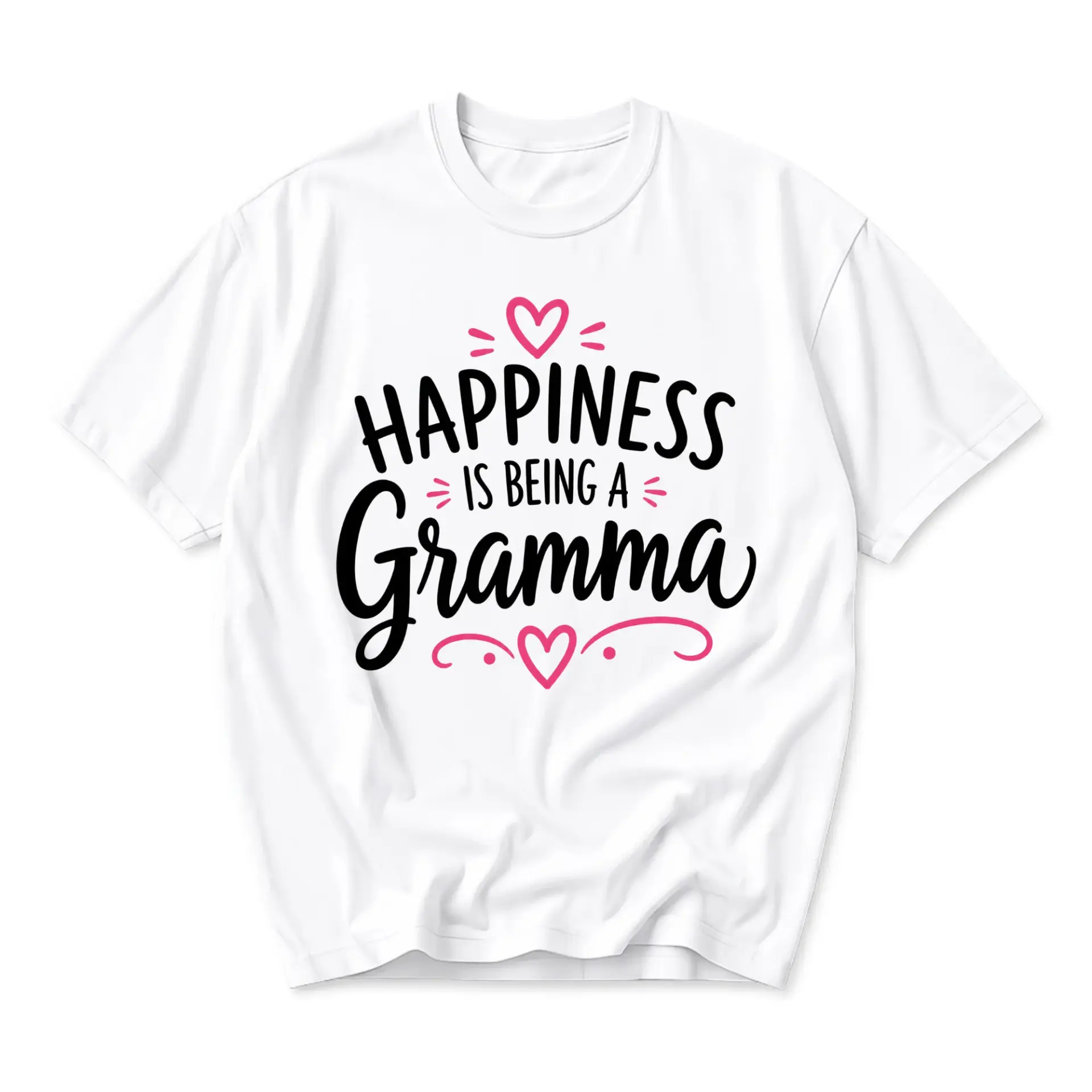 Funny Shirt Happiness Is Being a Gramma Unisex Graphic Printed T-Shirt