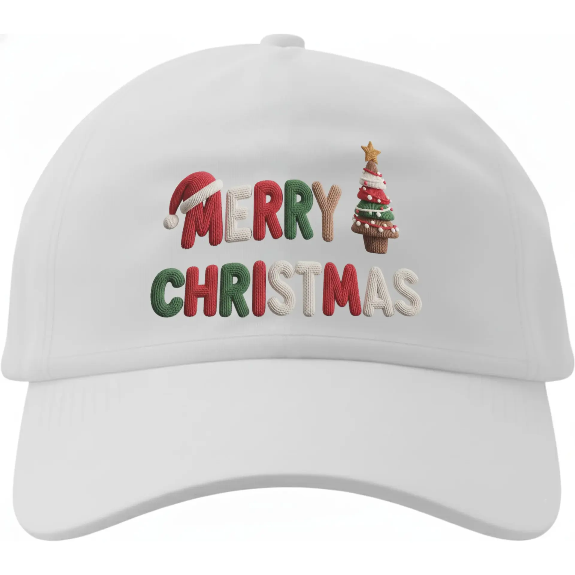 Baseball Cap Merry Christmas Holiday Hat Festive Seasonal Cotton Headwear Adjustable Strap for Everyday Casual Wear
