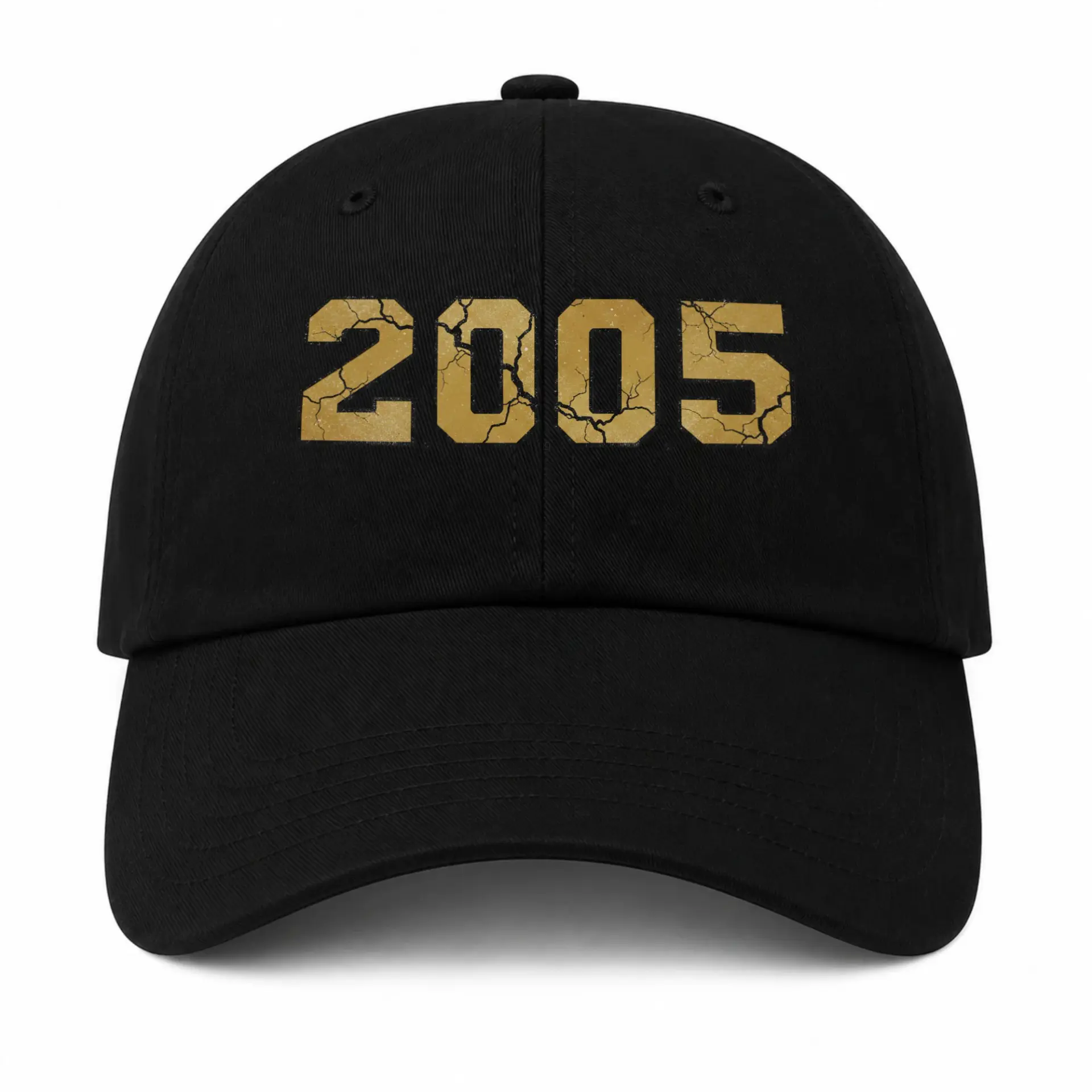 Baseball Cap Featuring Crackle Texture Graphic Print Casual Unisex Hat