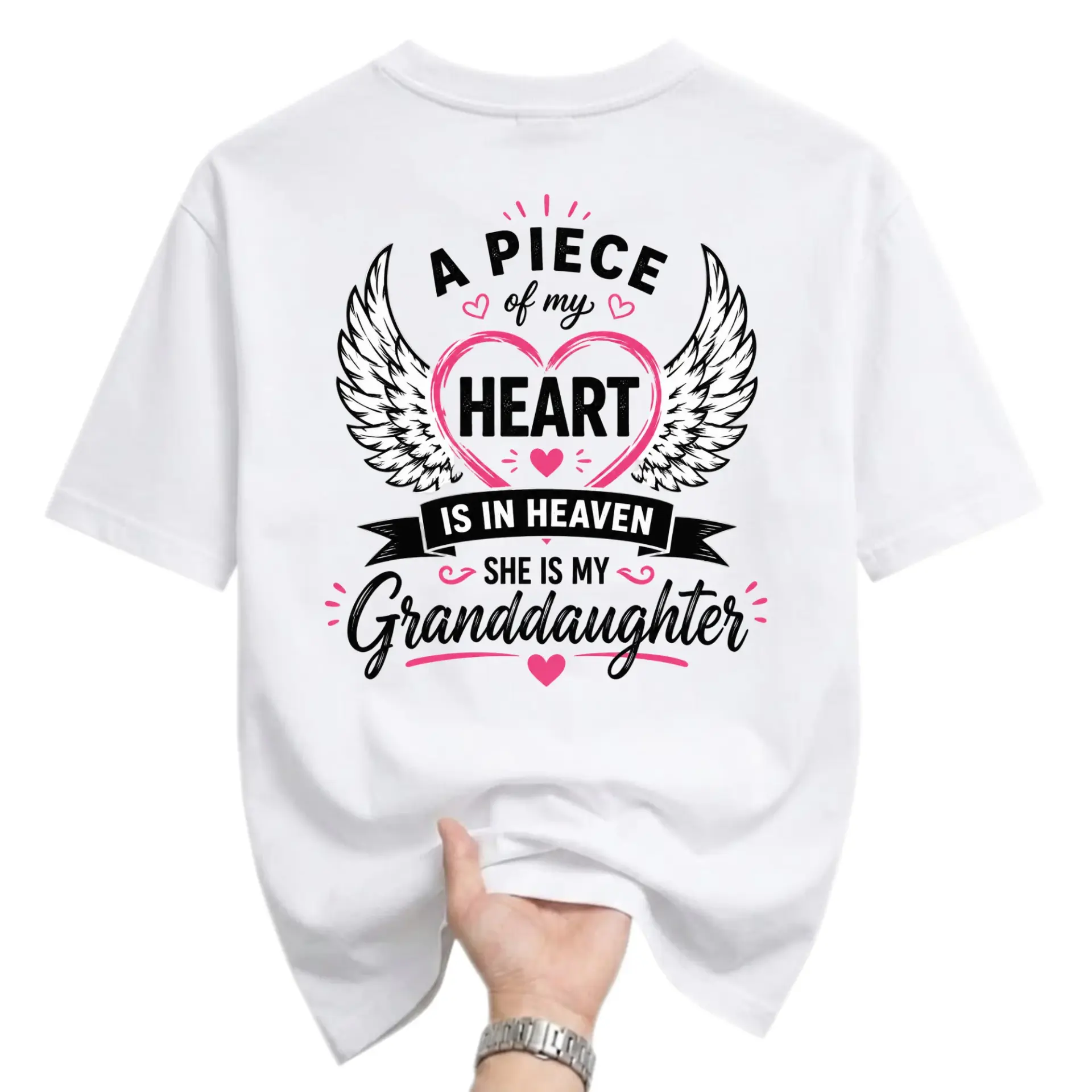 Graphic Tee a Piece of My Heart Is in Heaven Granddaughter Memorial Unisex