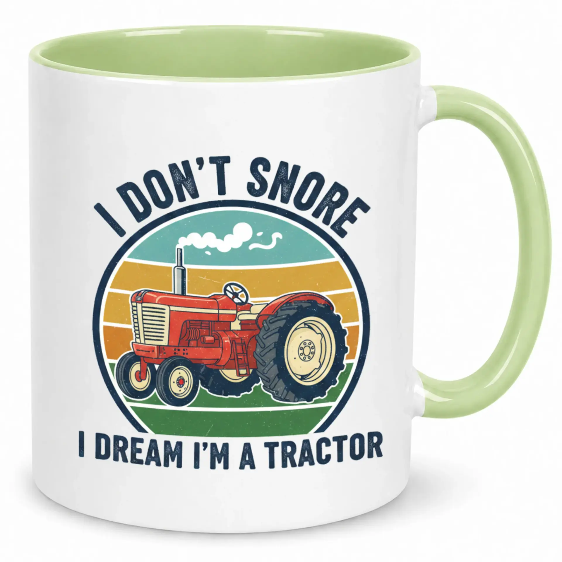 Funny Tractor Driver Coffee Mug for Snoring Enthusiasts Unique Ceramic Beverage Cup with Farm Machine Design Gift Farmers &