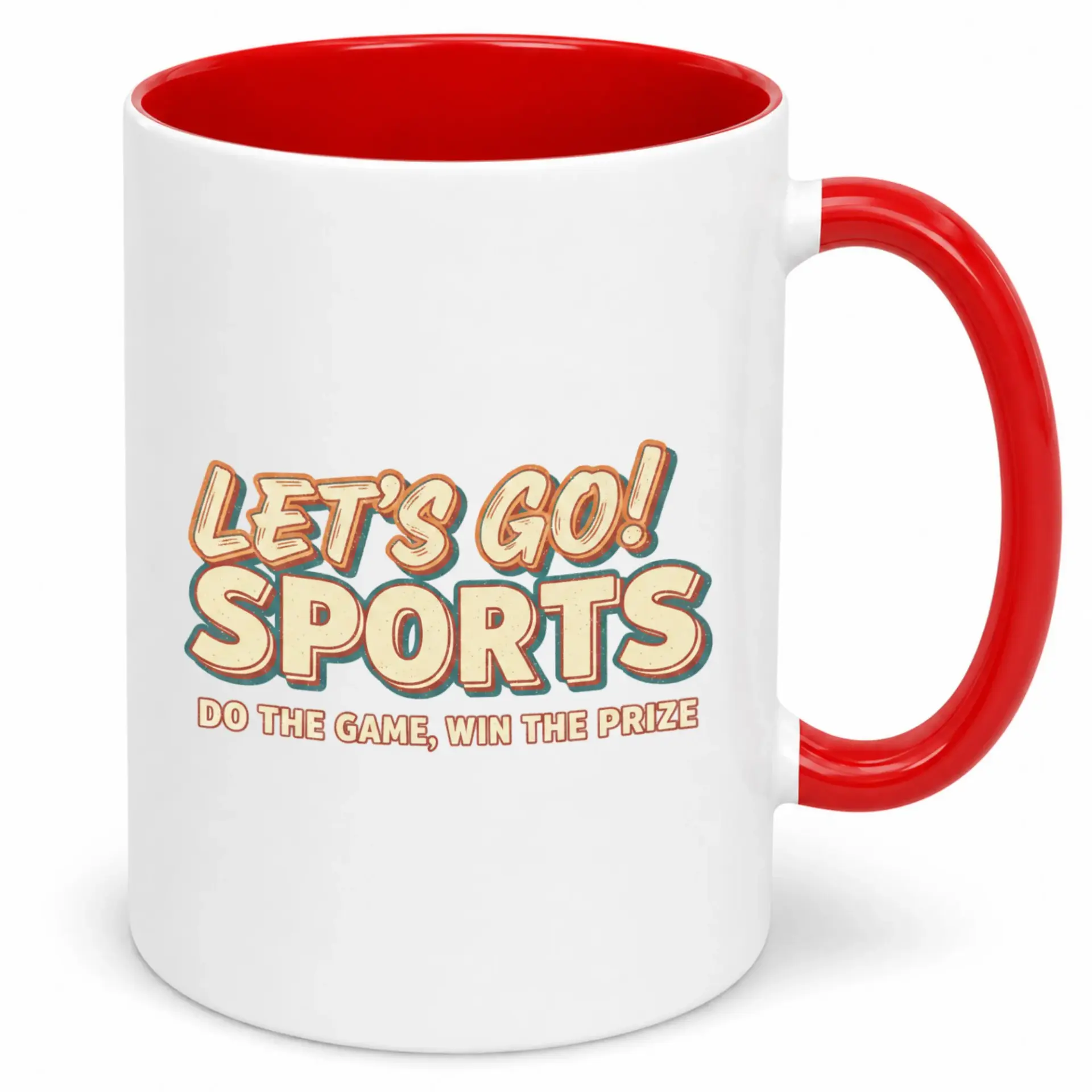 Sports Fan Ceramic Coffee Mug with Let's Go Enthusiast Design 11oz or 15oz Premium Drinkware for Game Day Excitement
