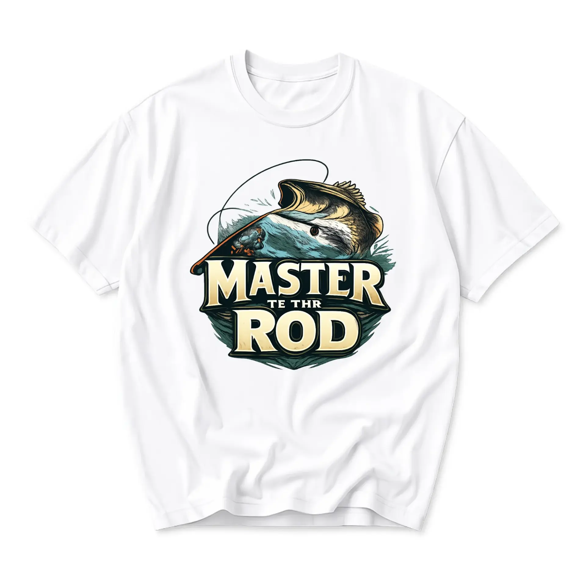 Funny Shirt Master the Rod Fishing Graphic Tee Unisex Casual Apparel