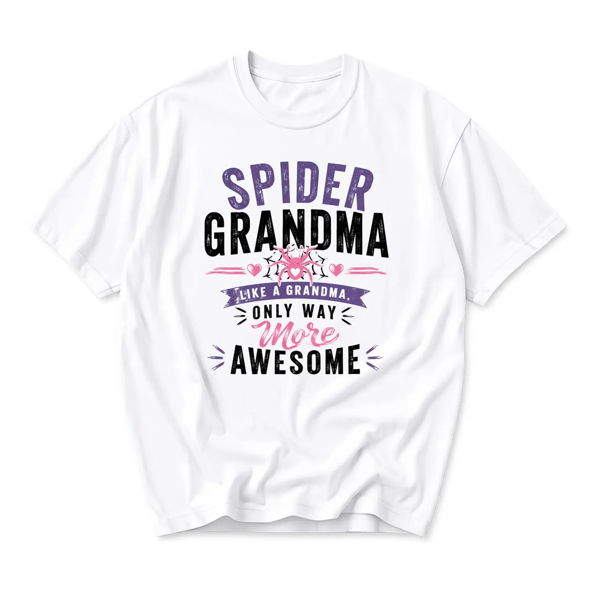 Funny Shirt Spider Grandma Like a Only Way More Awesome Graphic Tee Unisex
