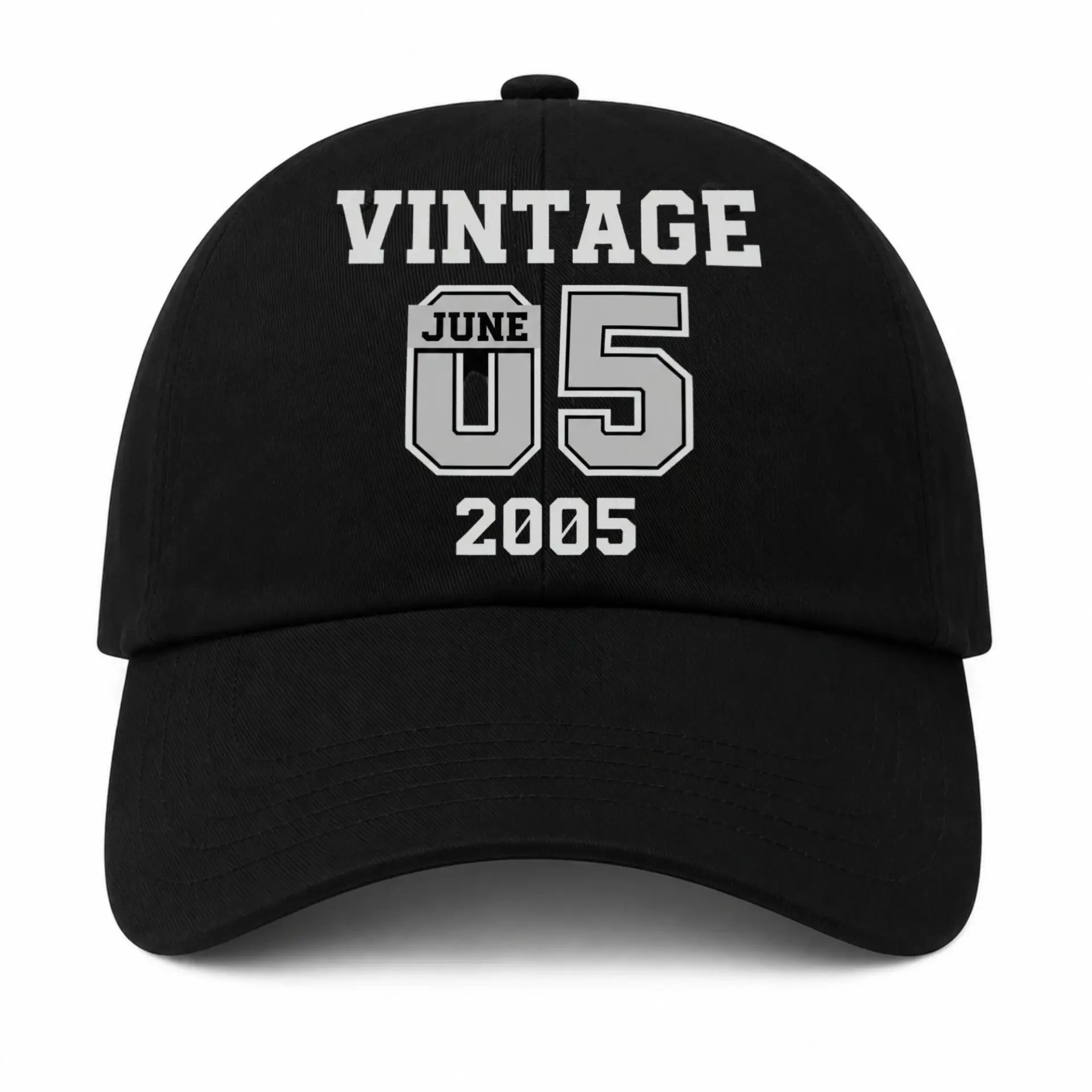 Baseball Cap June 2005 Aesthetic Retro Vintage Graphic Printed Hat