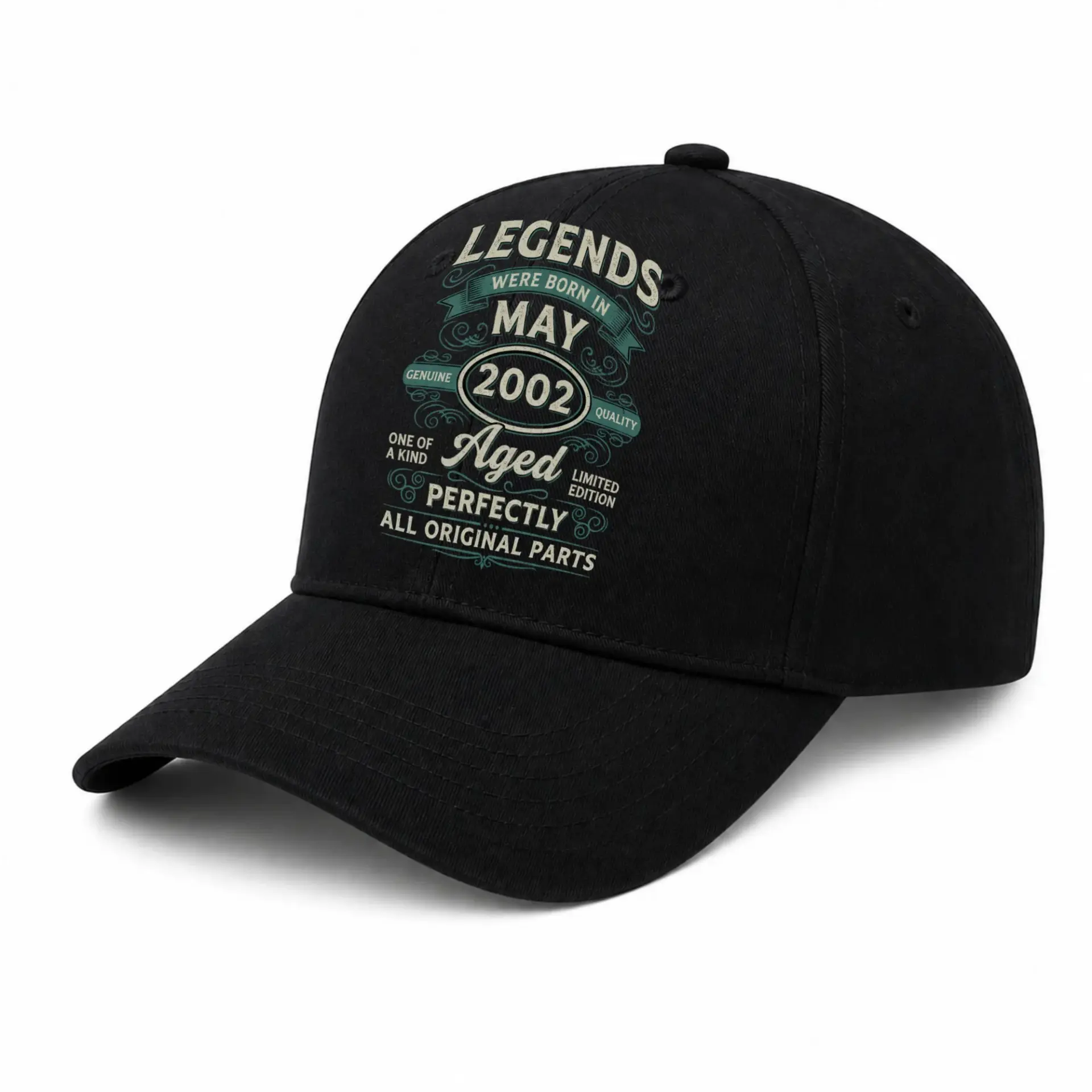 Baseball Cap Legends Born in May 2002 Aged Perfectly Graphic Hat