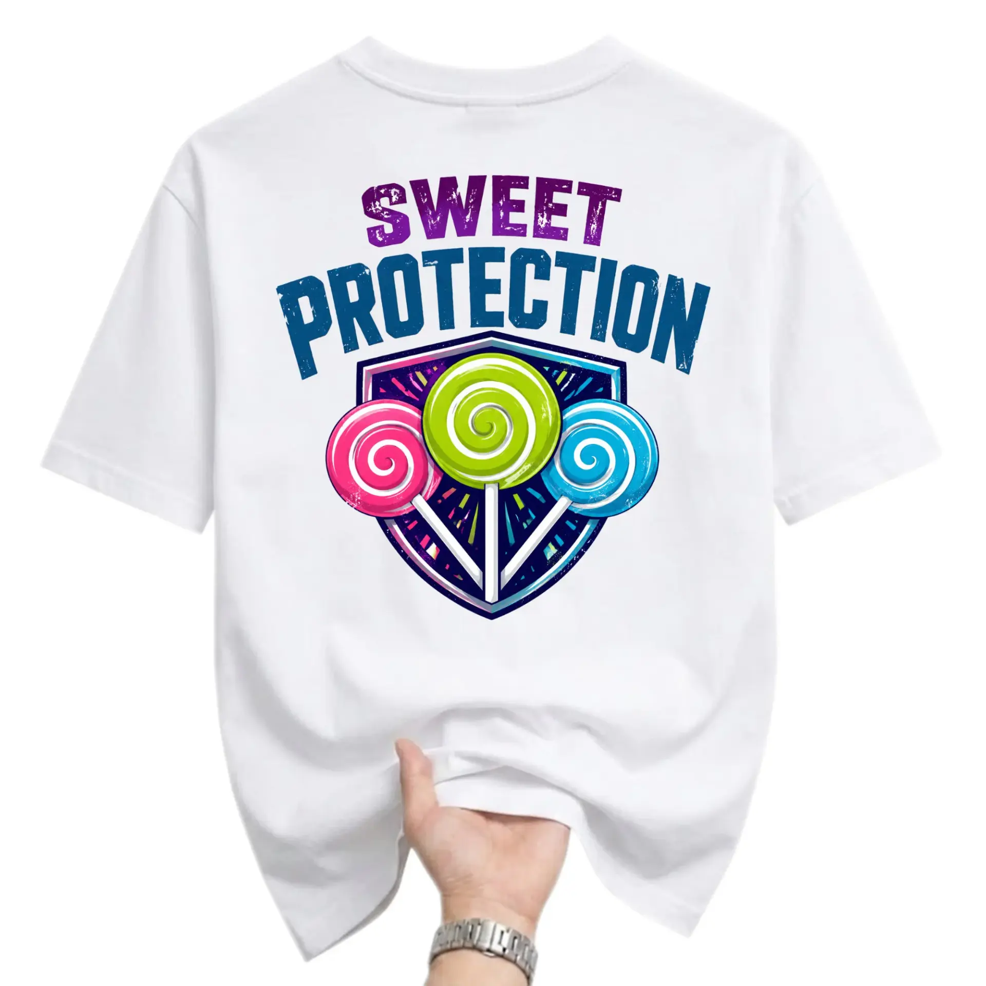 Funny Shirt Sweet Protection Graphic Tee Casual Unisex Short Sleeve Crew Neck Cotton Blend Soft Breathable Everyday Top