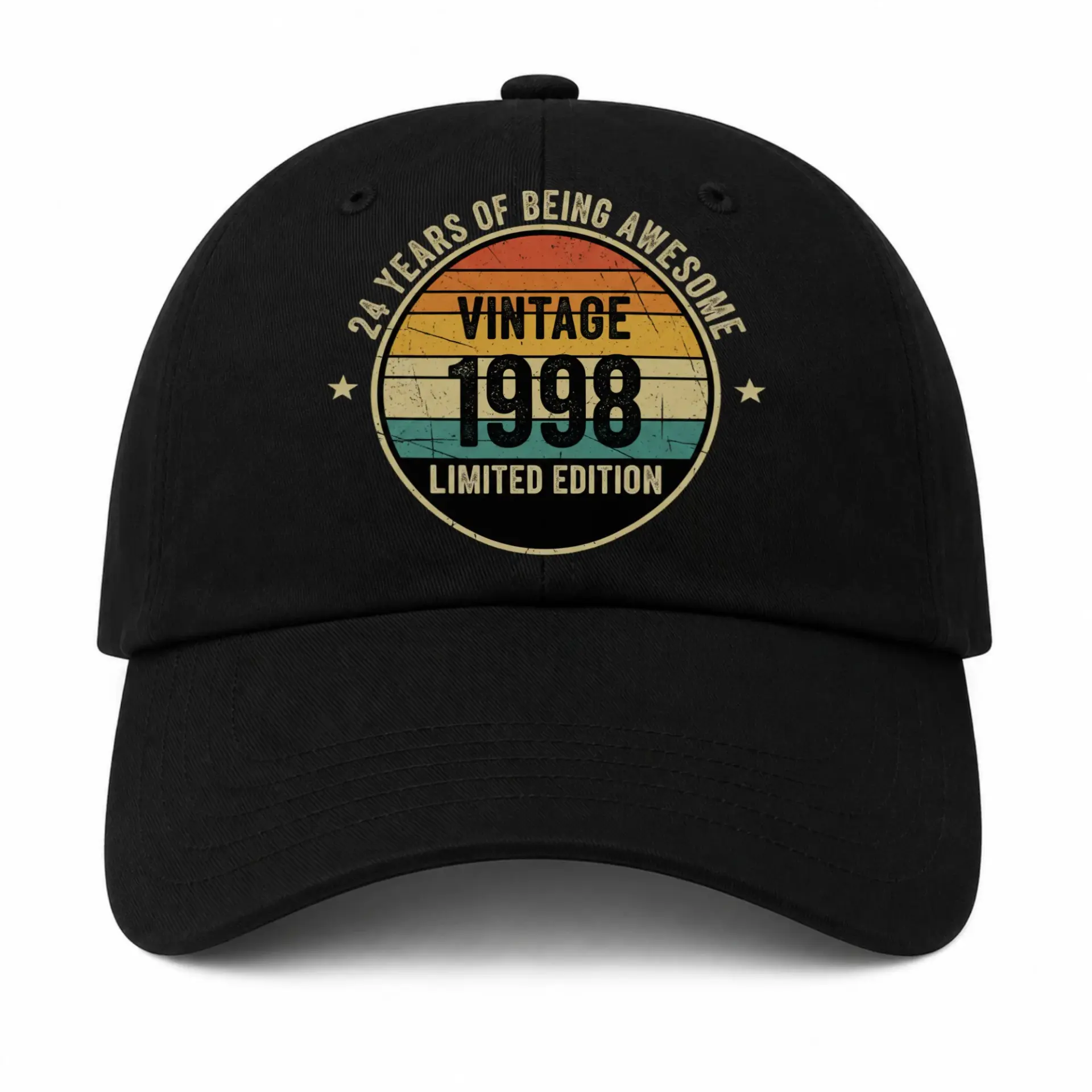 Baseball Cap Vintage 1998 Limited Edition Retro Style Embroidered Hat