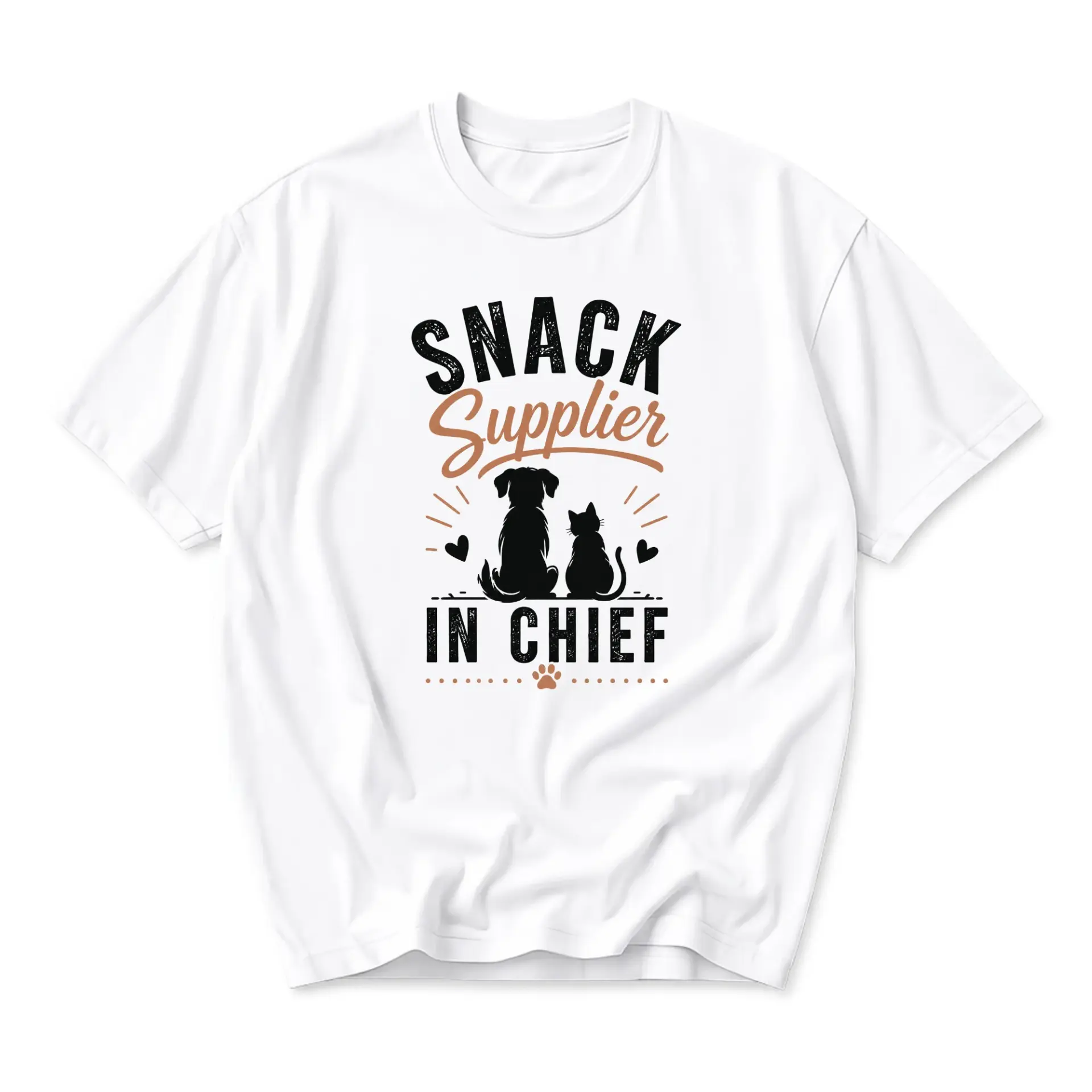Graphic Tee Snack Supplier in Chief Unisex Crew Neck Casual Cotton Blend