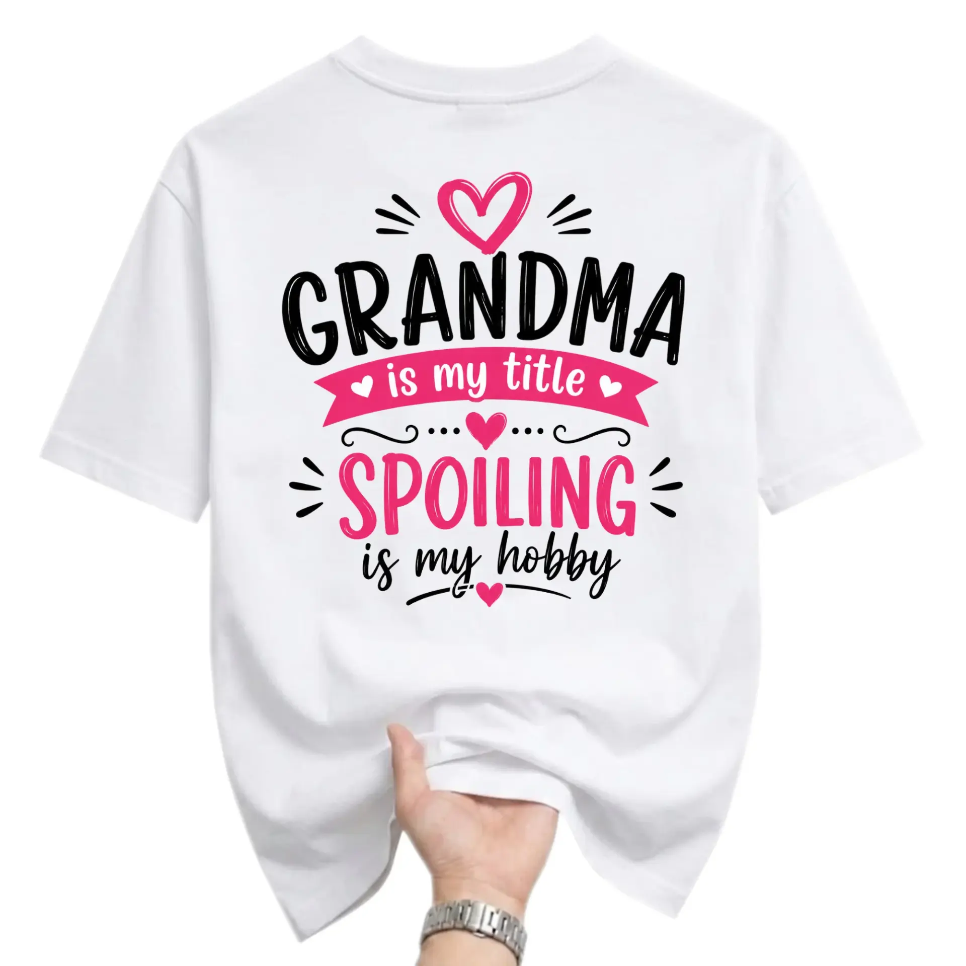 Funny Shirt Grandma Is My Spoiling Is Graphic Tee Unisex Casual Apparel for