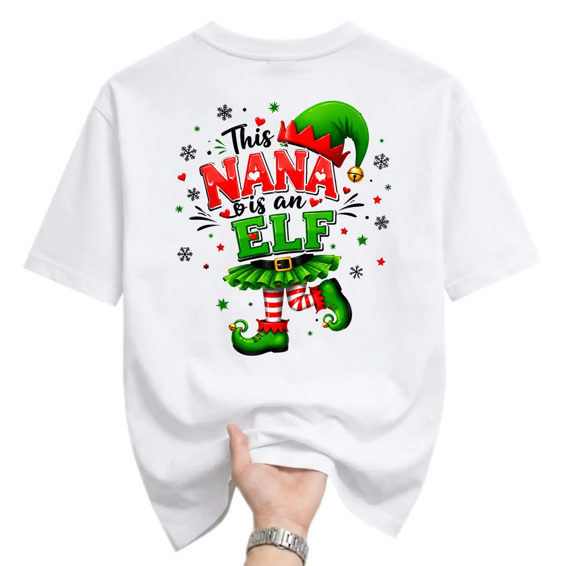 Funny Shirt This Nana Is an Graphic Tee Holiday Casual Crew Neck Short