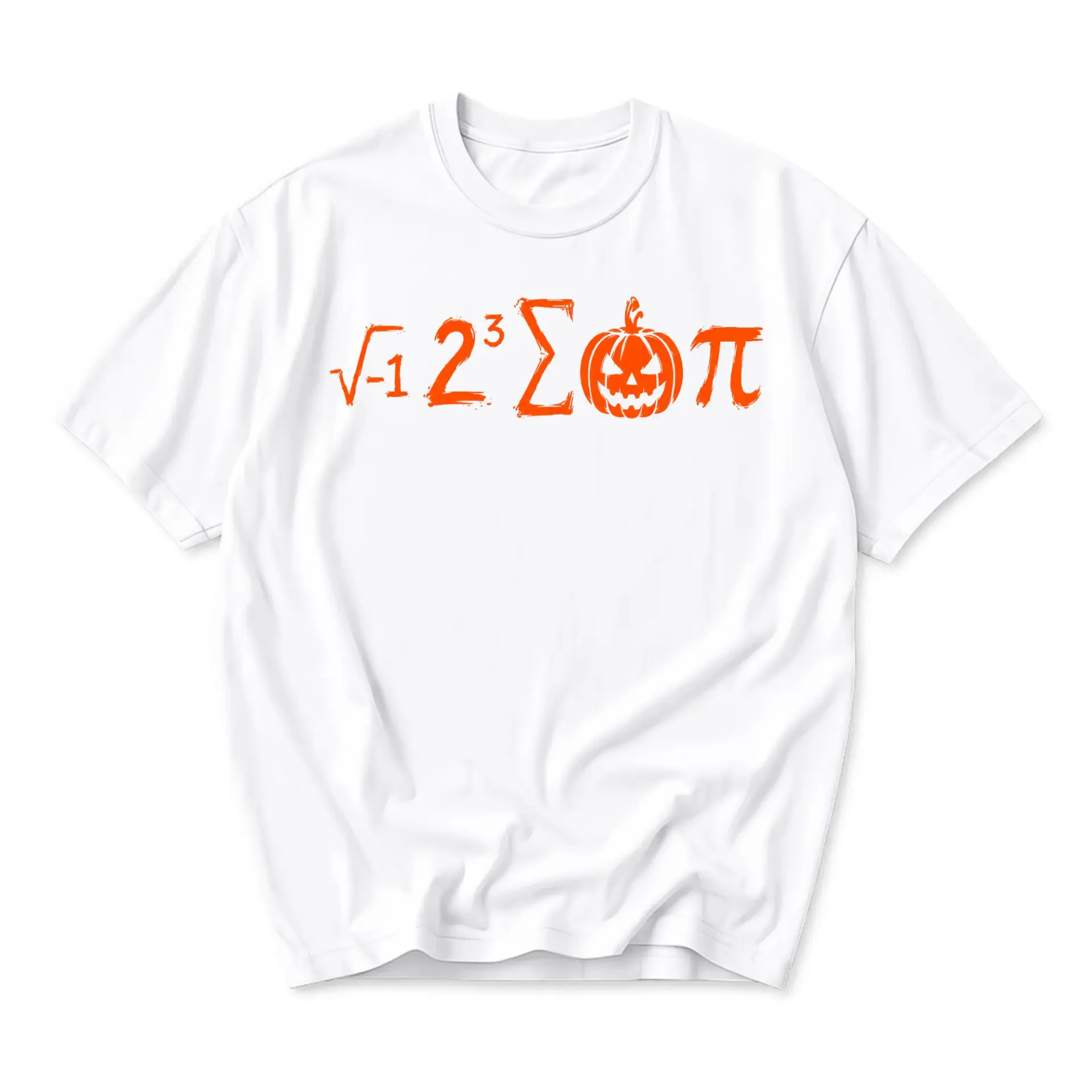 Graphic Tee Math Halloween Shirt I Eat Pi Pun Funny Academic Science Lover Unisex Cotton Crewneck Casual Apparel
