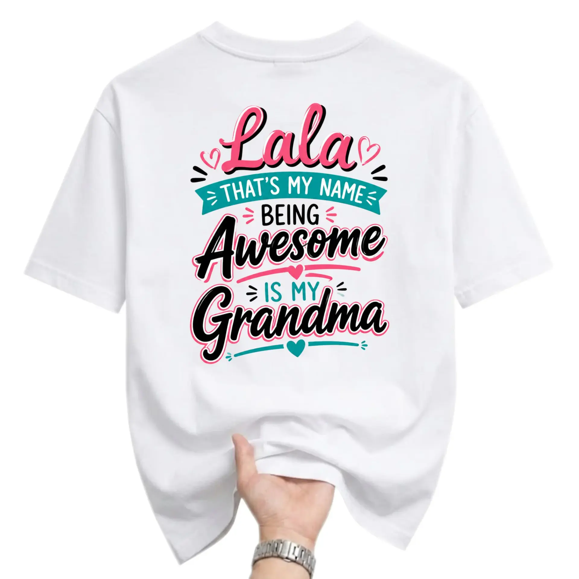 Funny Shirt That Is My Name Being Awesome Is My Grandma Graphic Tee Casual