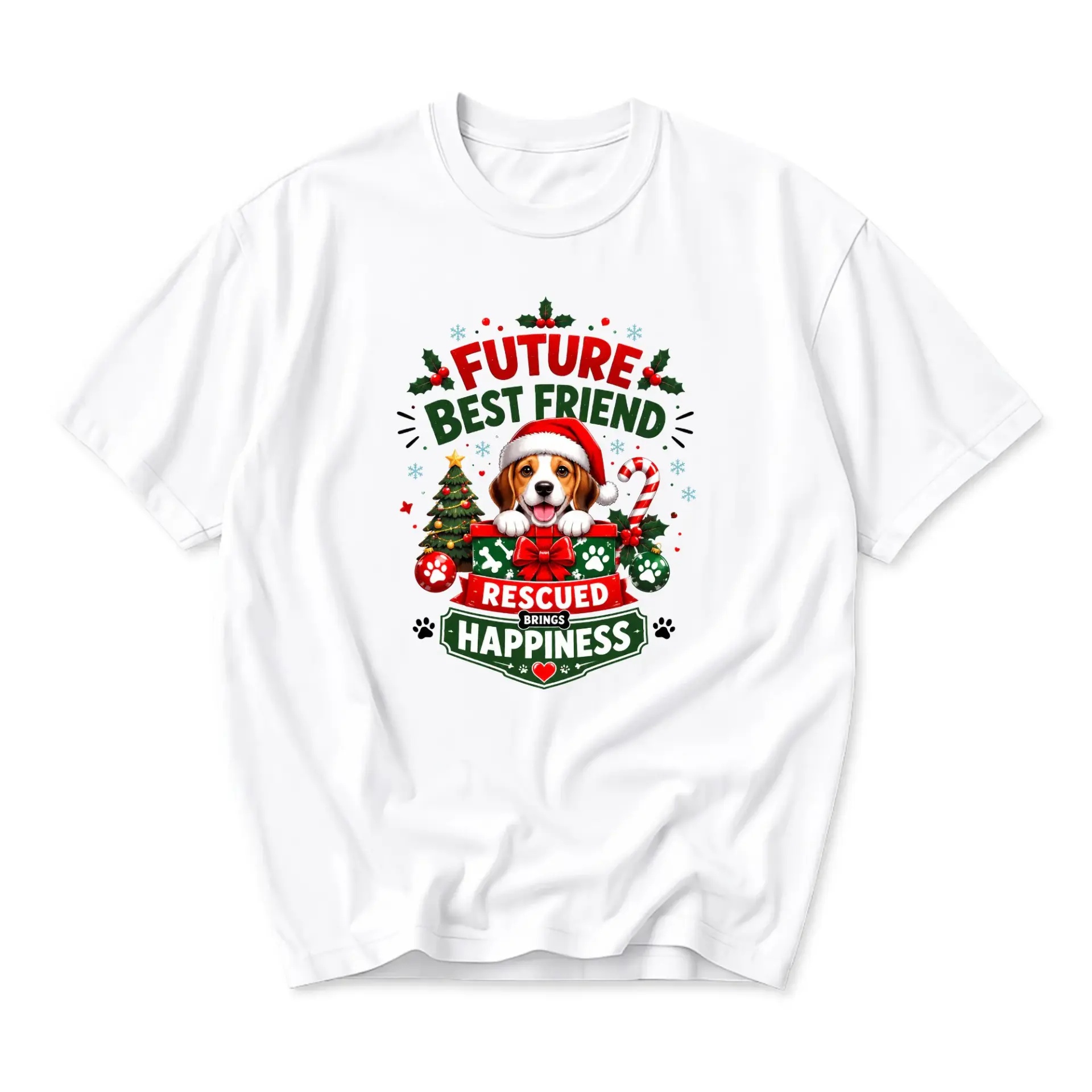 Graphic Tee Future Best Friend Rescued Brings Happiness Beagle Dog
