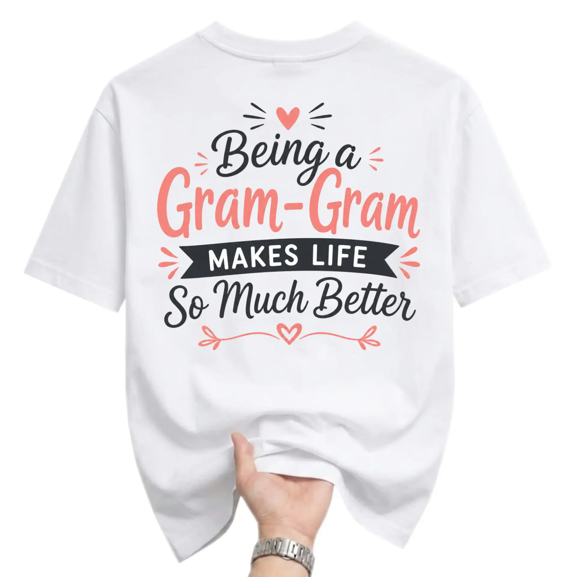 Funny Shirt Being a Gram-Gram Makes Life so Much Better Graphic Tee Casual