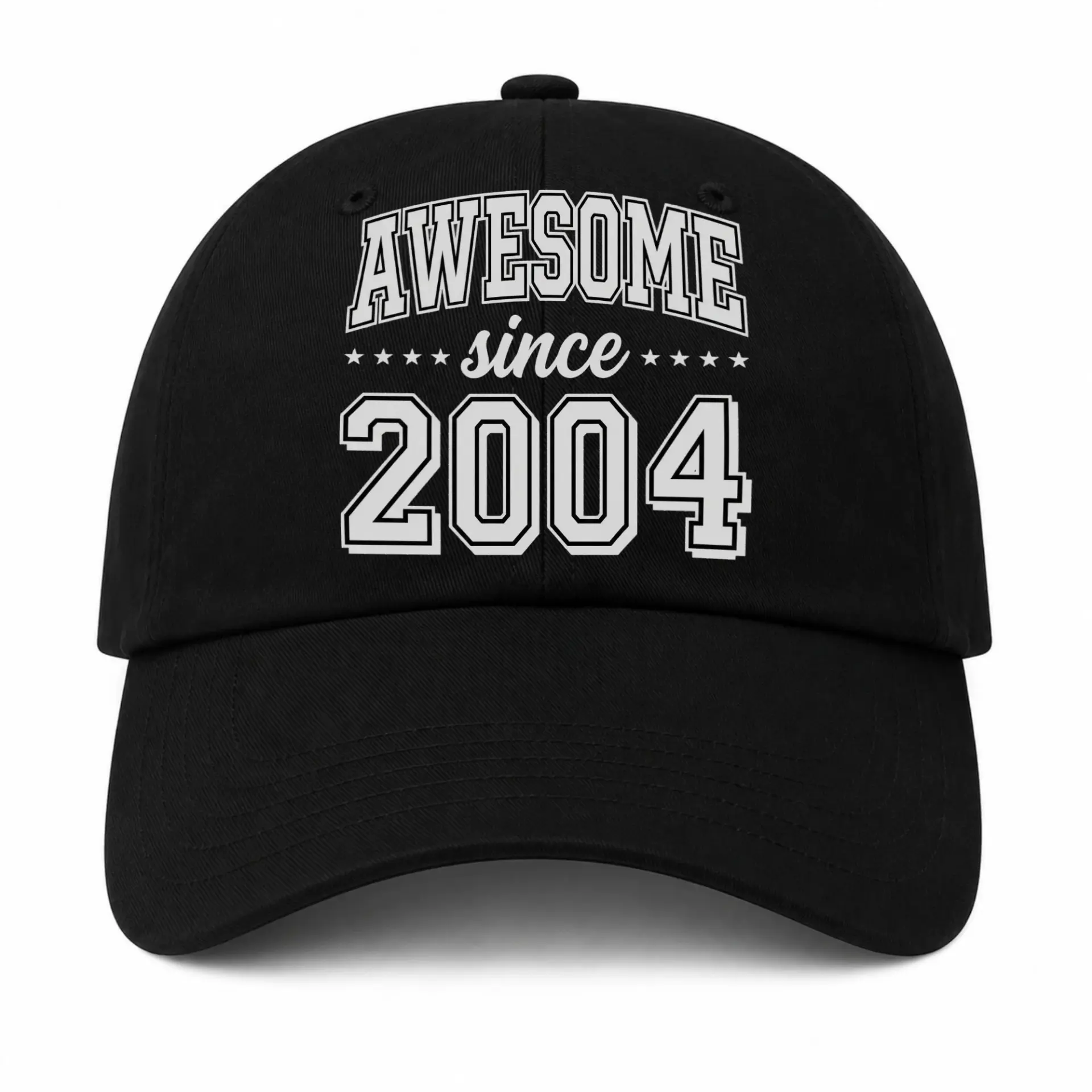 Baseball Cap Awesome Since 2004 Vintage Style Cotton Dad Hat for Adults