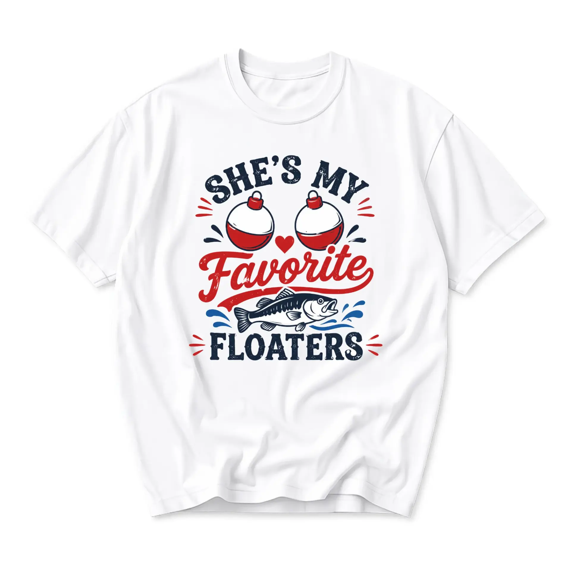 Funny Shirt My Favorite Floaters Graphic Tee Unisex Fishing Gift Casual
