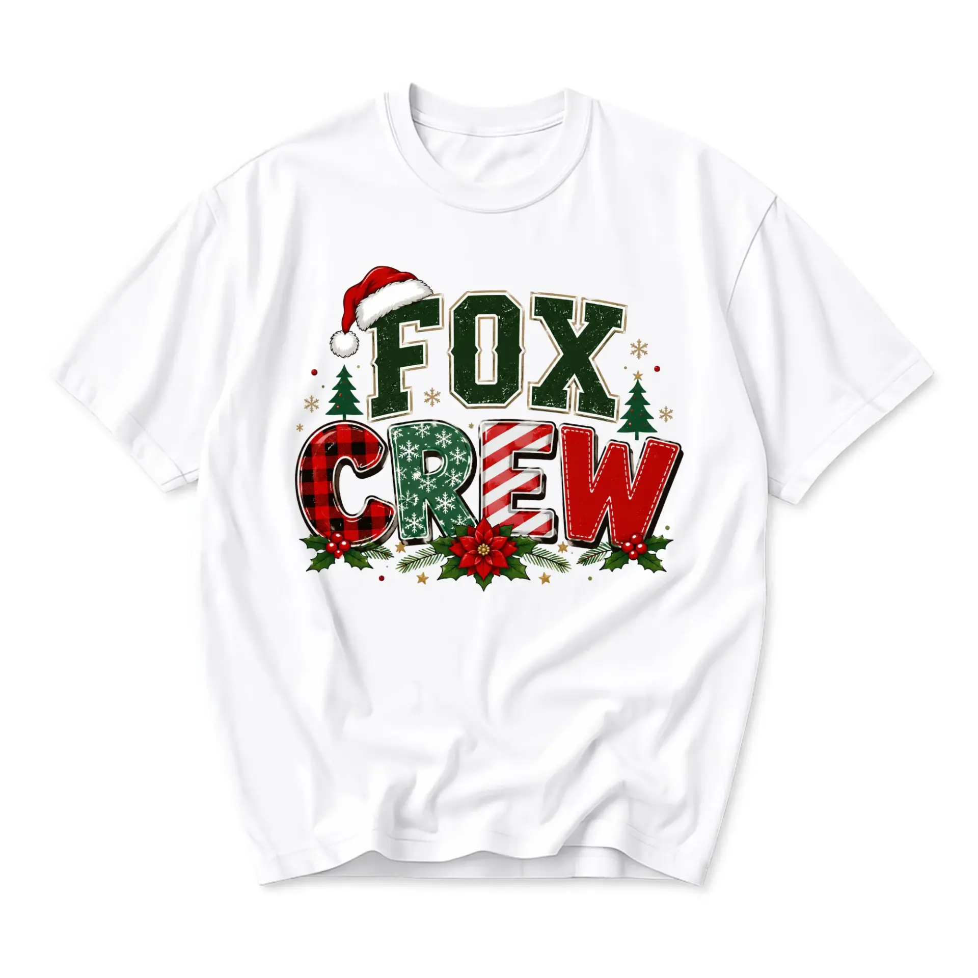 Graphic Tee Crew Christmas Holiday Season Unisex Short Sleeve Casual