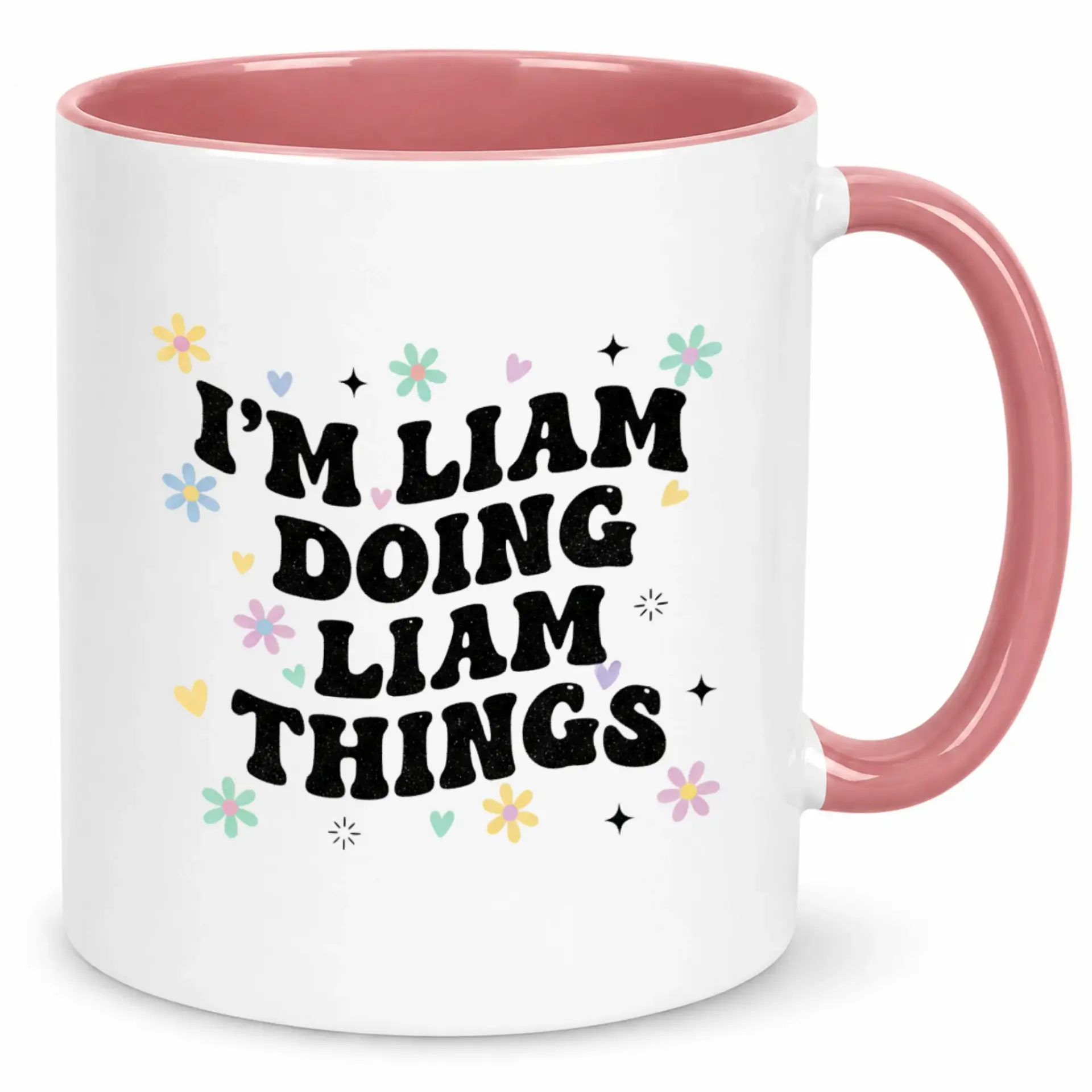 Funny Coffee Mug with Liam Name Design Personalized Ceramic Cup for Daily Beverages Unique Gift Friends and Family 11oz or 15oz