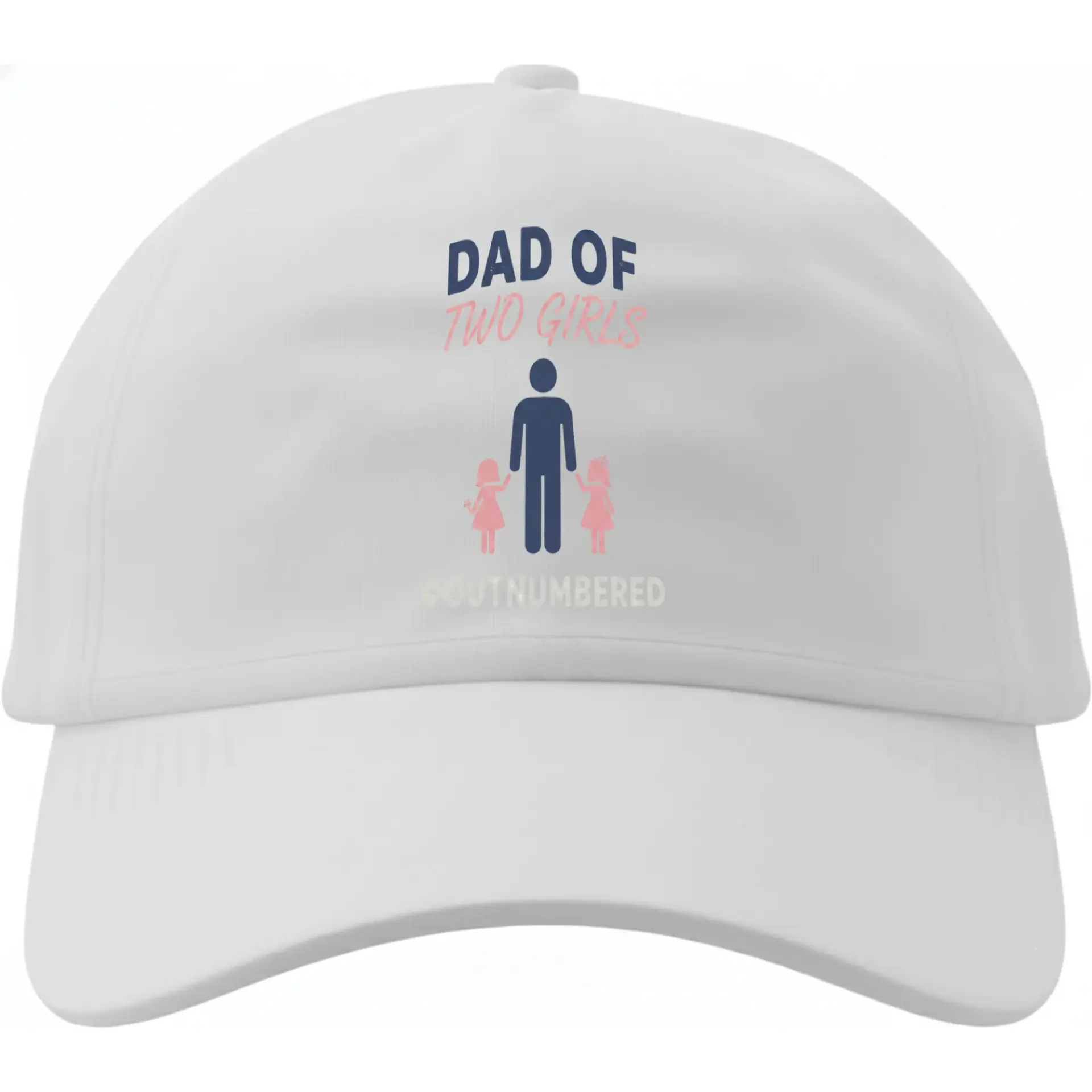 Dad Hat Printed Baseball Cap for Men Featuring Funny Outnumbered Graphic Design with Adjustable Strap for Comfort