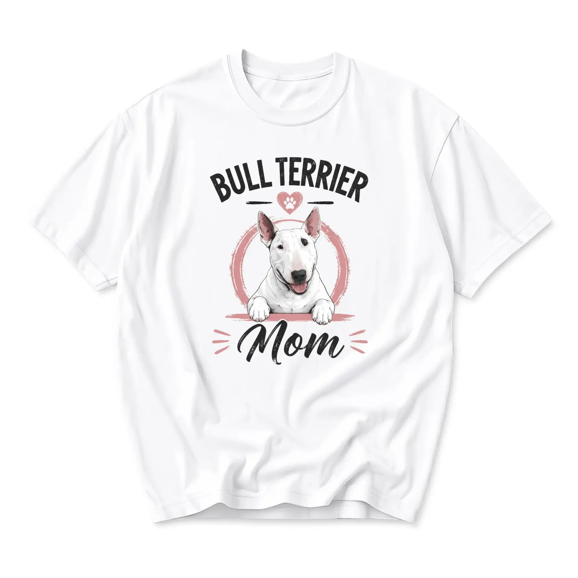 Graphic Tee Terrier Mom T-Shirt Featuring Dog Portrait Illustration Cute