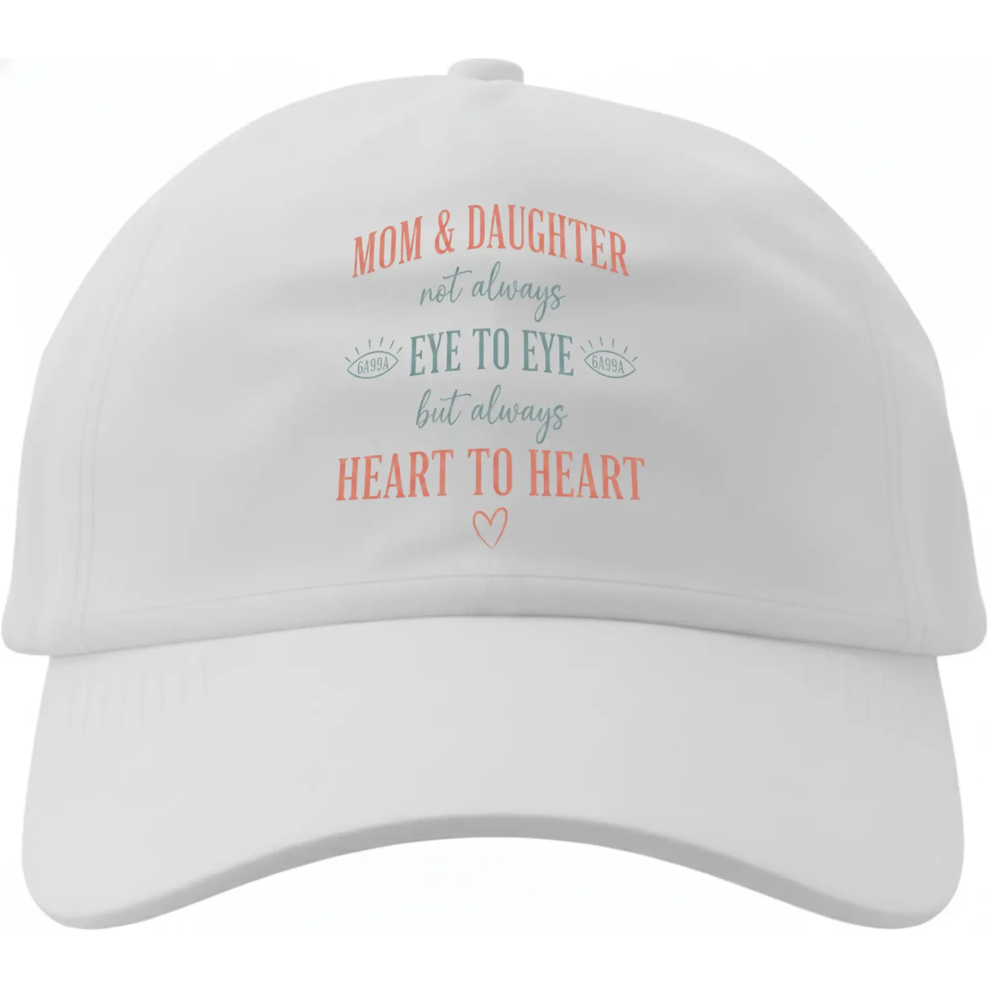 Dad Hat Baseball Cap Featuring Mom and Daughter Quote Graphic Print Comfortable Cotton Everyday Headwear Accessory