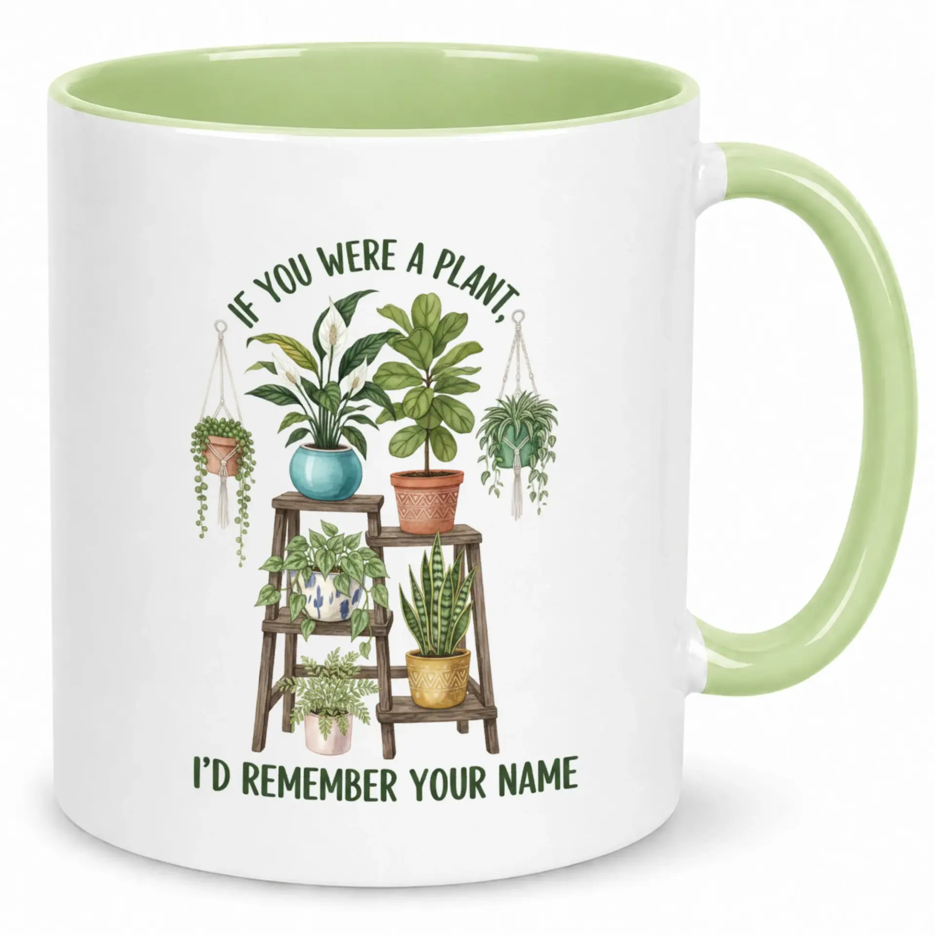 Funny Plant Lover Coffee Mug with Humorous Saying Unique Ceramic Enthusiast Drinkware for Home or Office Desk Great Gift