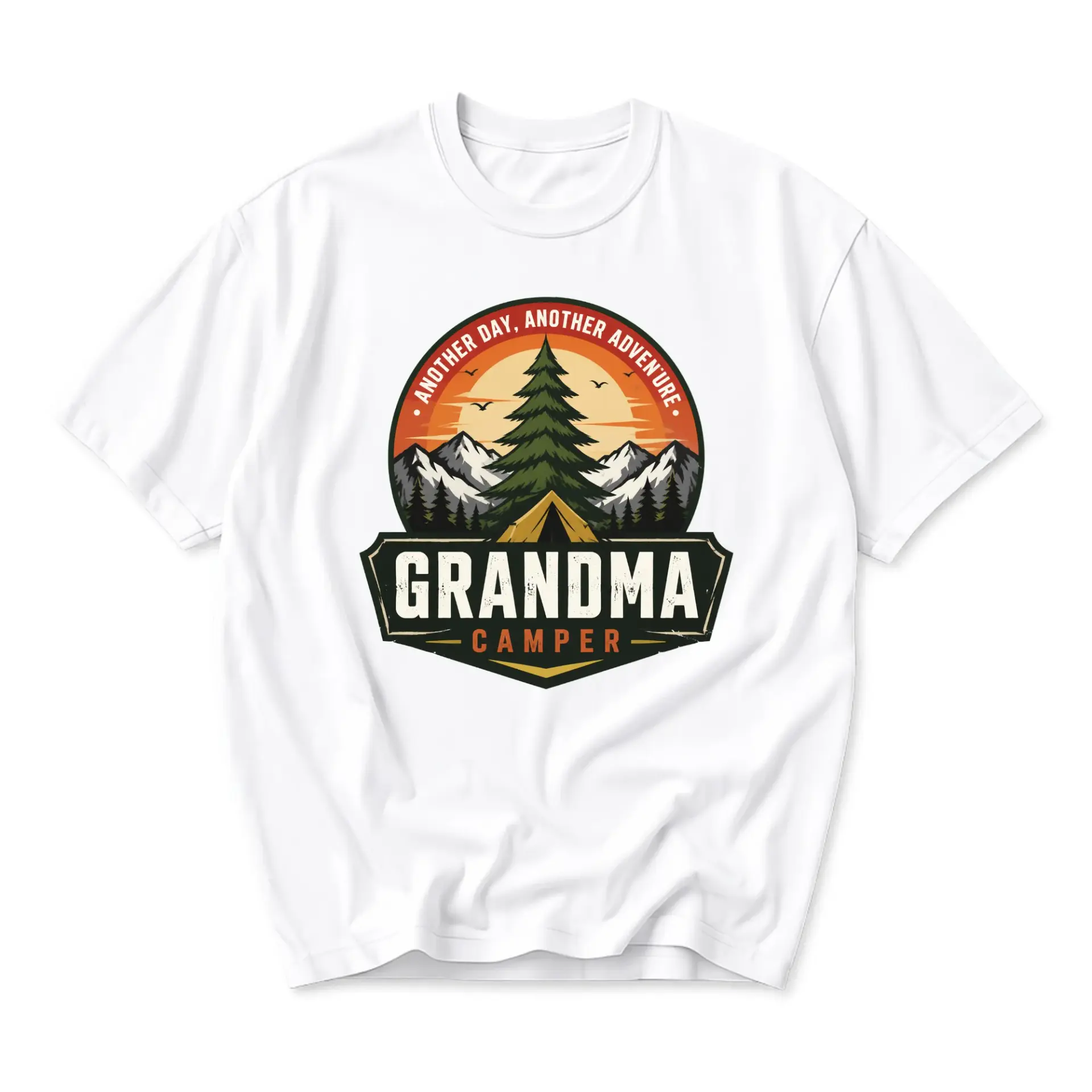 Graphic Tee Grandma Camper Shirt Unisex Outdoor Adventure Short Sleeve Top
