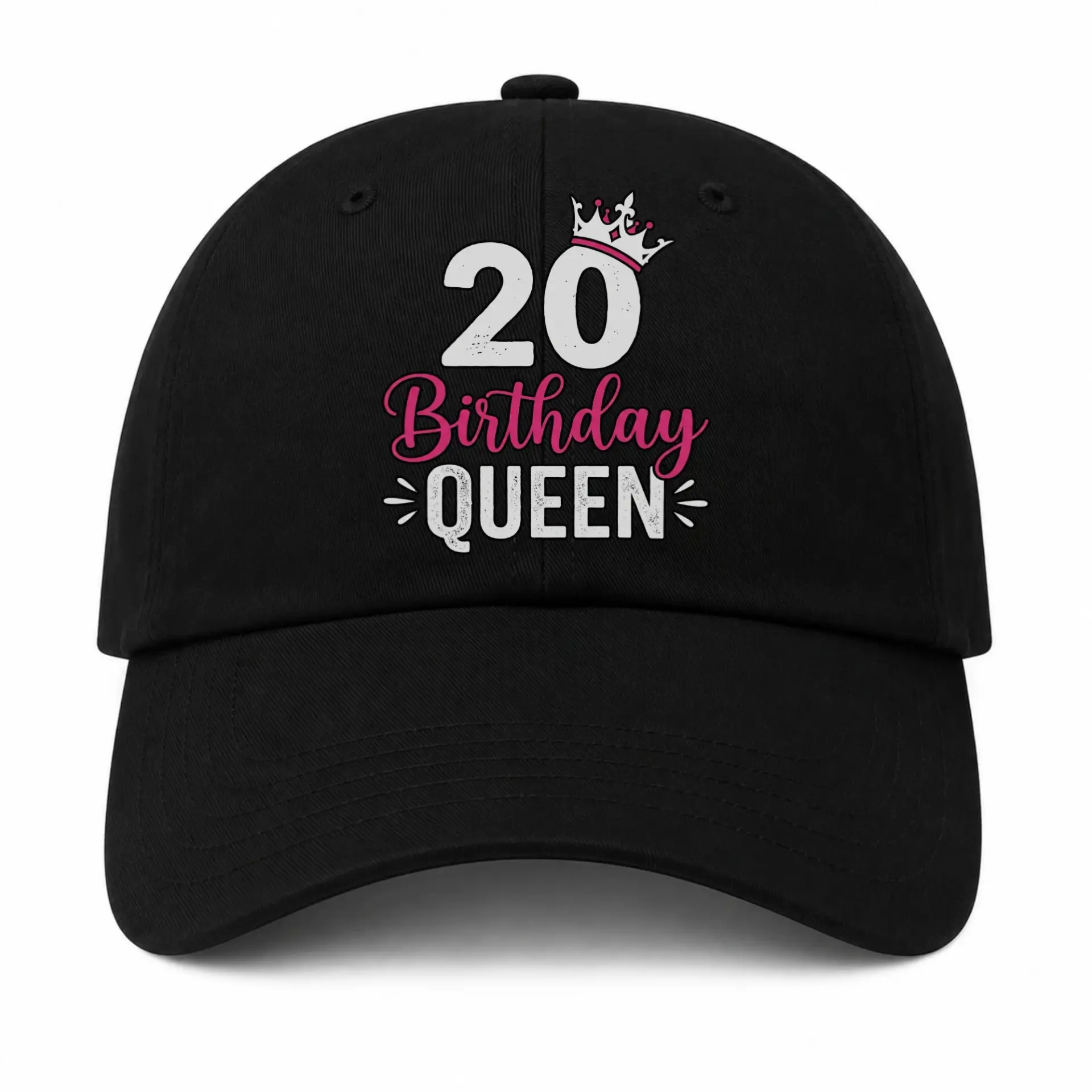 Vinyl Sticker Pack 20 Birthday Queen Design Waterproof Decals for Laptops Water Bottles and Personal Accessories