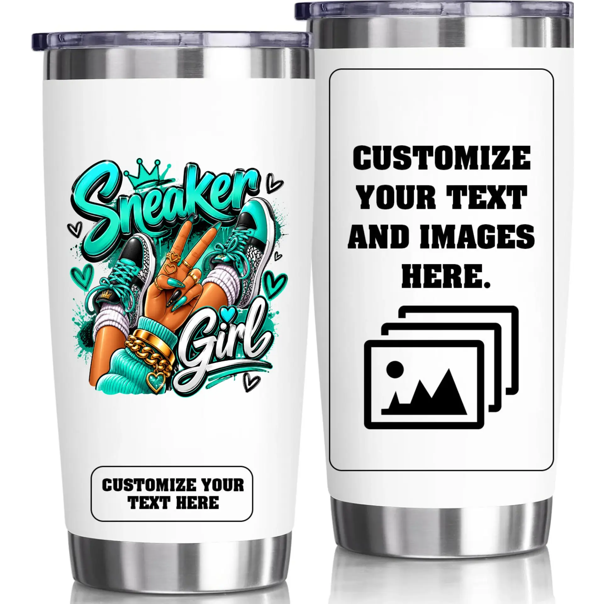 Risk: Image Contains Placeholder Text and Graphics for Custom Personalization That Are Not a Final Consumer Product