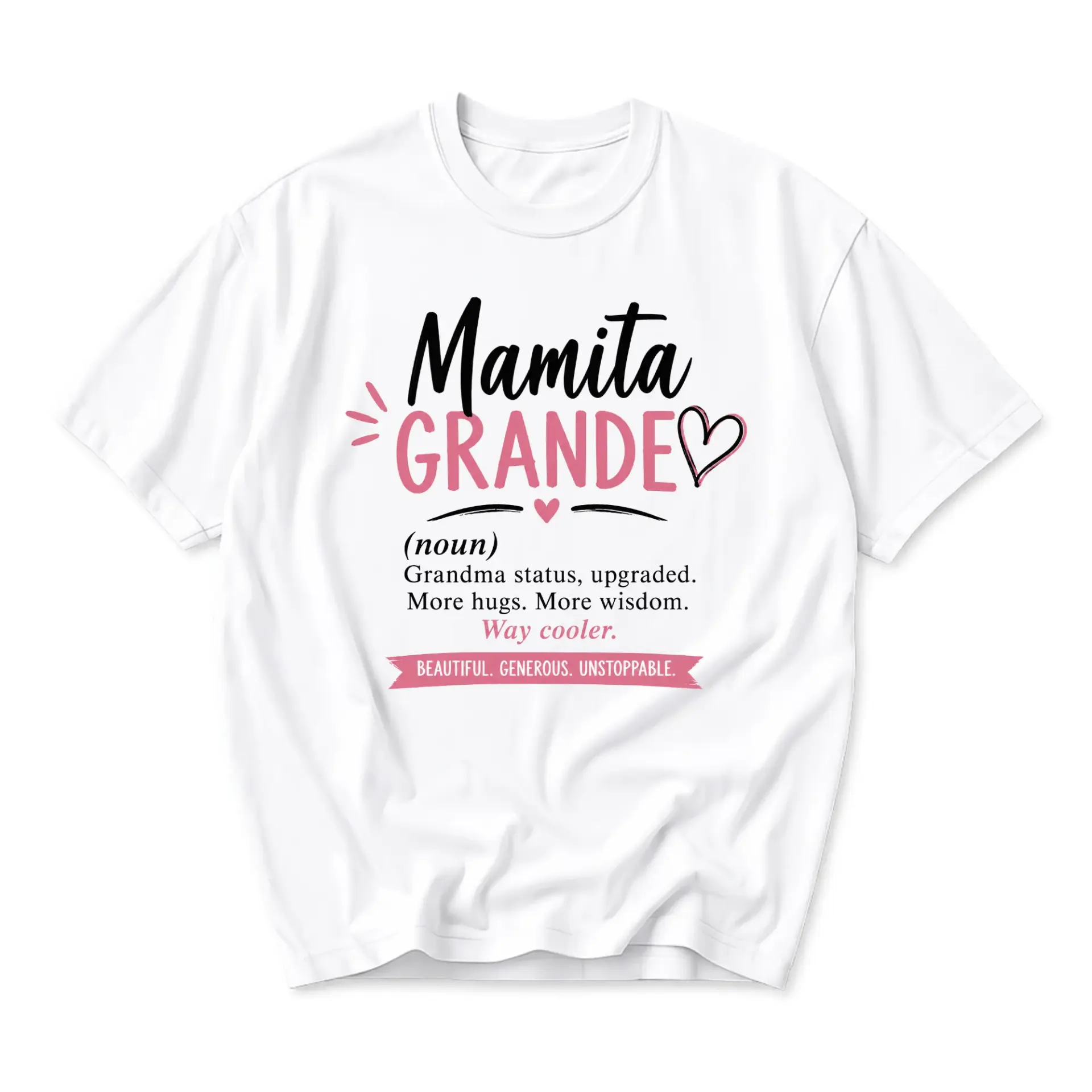 Graphic Tee Grande Shirt Unisex Crew Neck Short Sleeve Casual Cotton Blend