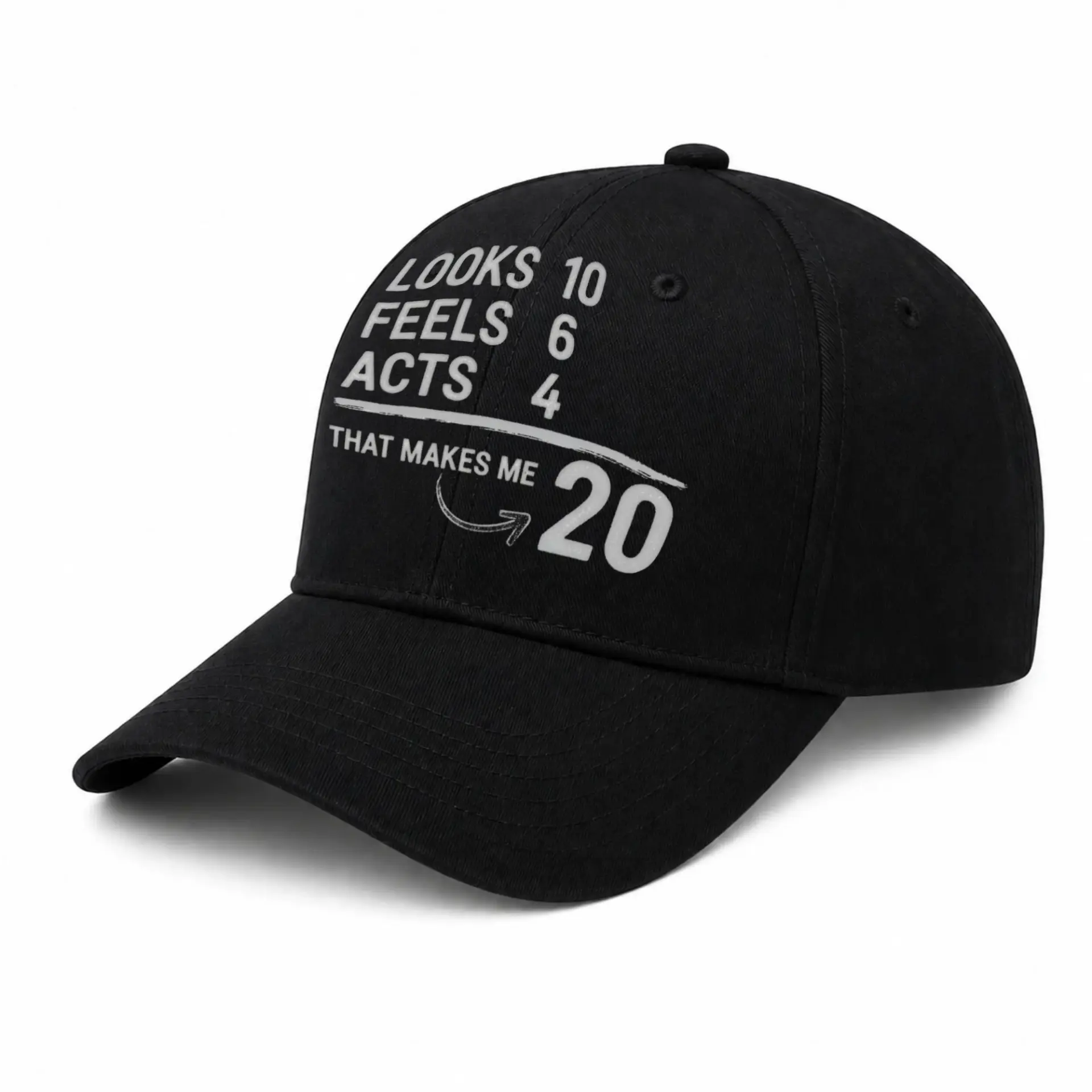Baseball Cap Funny Math Quote Embroidery Structured Crown Headwear