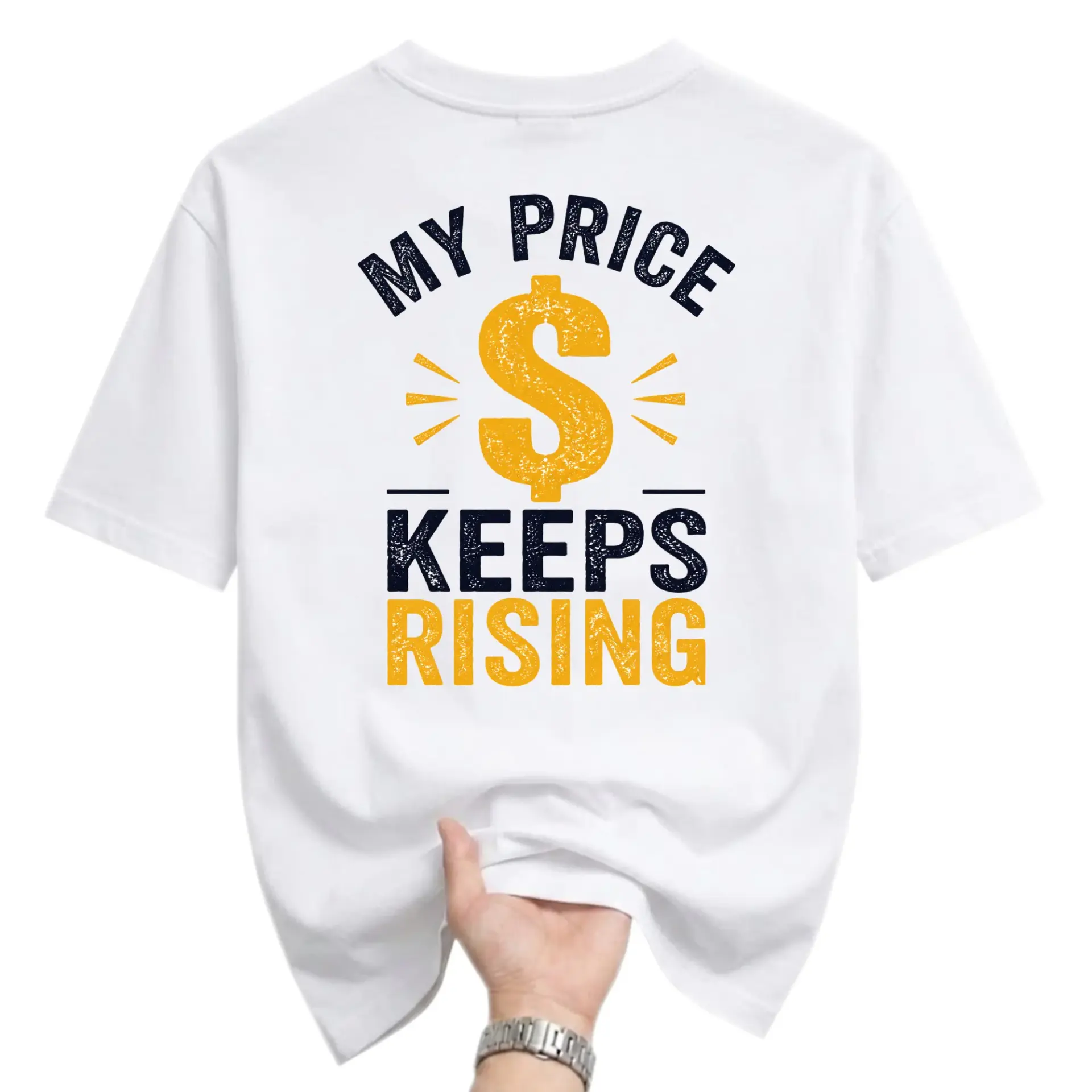 Funny Shirt My Price Keeps Rising Graphic Tee Unisex Crew Neck Casual Cotton Blend Apparel for Everyday Outfit Wear