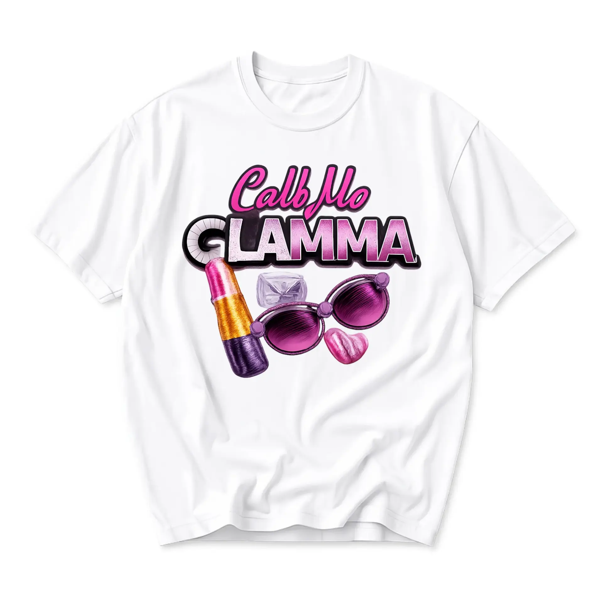Funny Shirt Call Me Glamma Graphic Tee Trendy Fashionable Casual Top for Everyday Wear Stylish Unisex Apparel