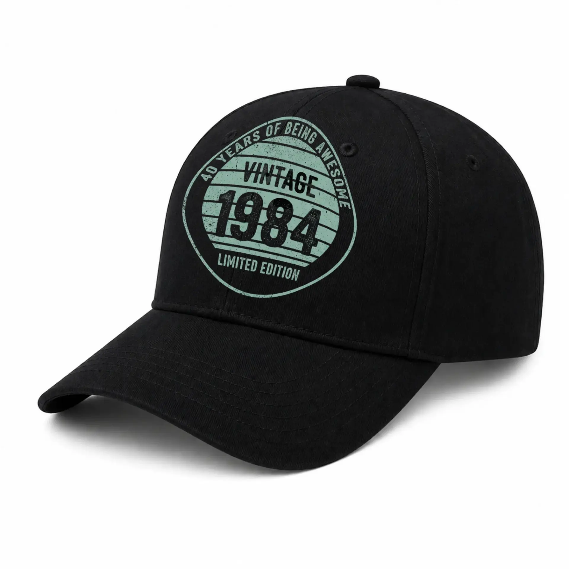 Baseball Cap Vintage 1984 Awesome Graphic Print Adjustable Cotton Hat