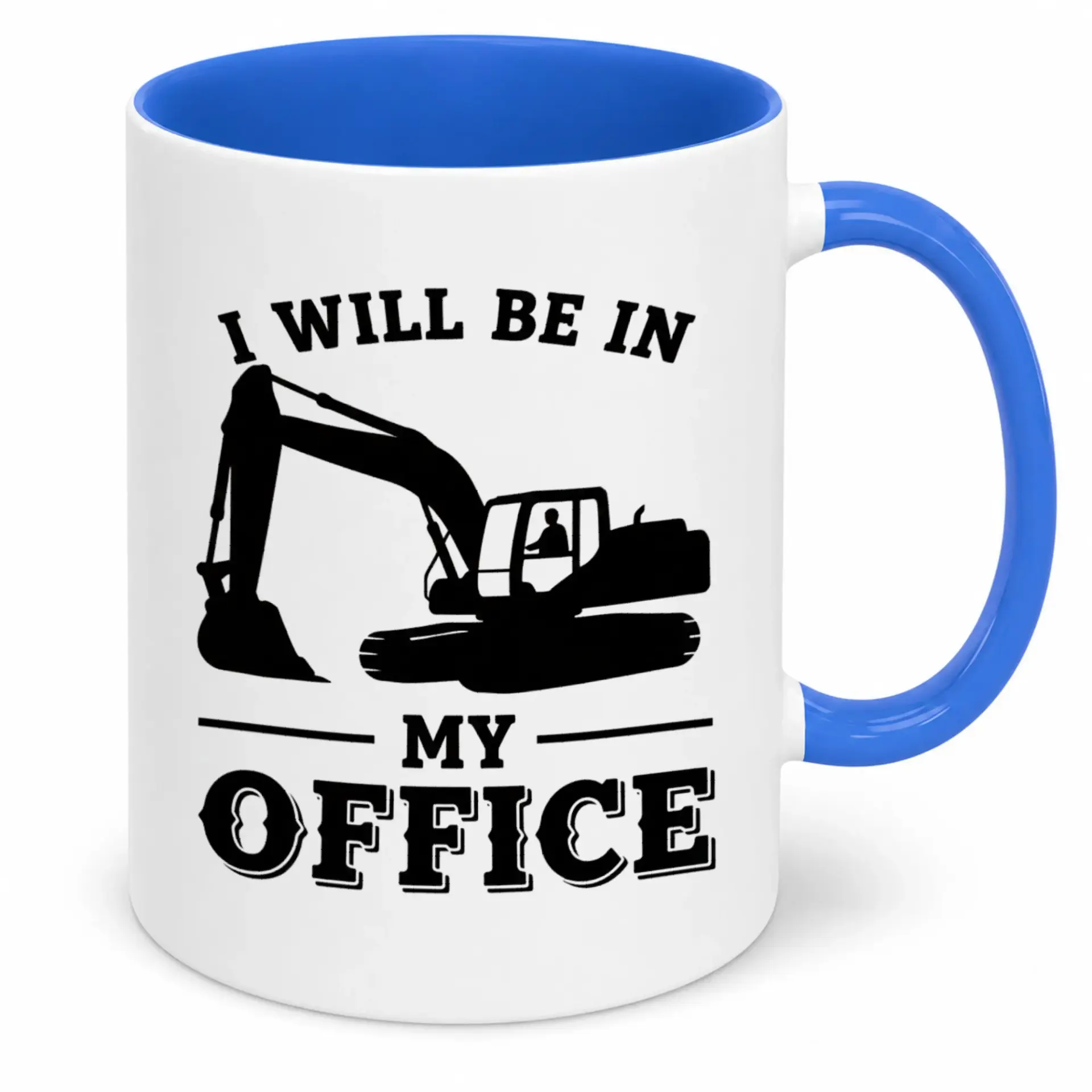 Funny Excavator Operator Ceramic Coffee Mug Construction Worker Heavy Equipment Office Themed Novelty Drinkware Gift