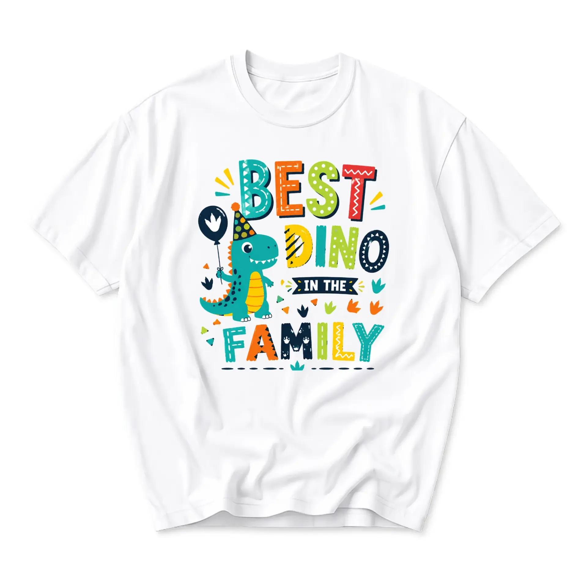 Graphic Tee Best in the Family Unisex Crew Neck Short Sleeve Shirt for