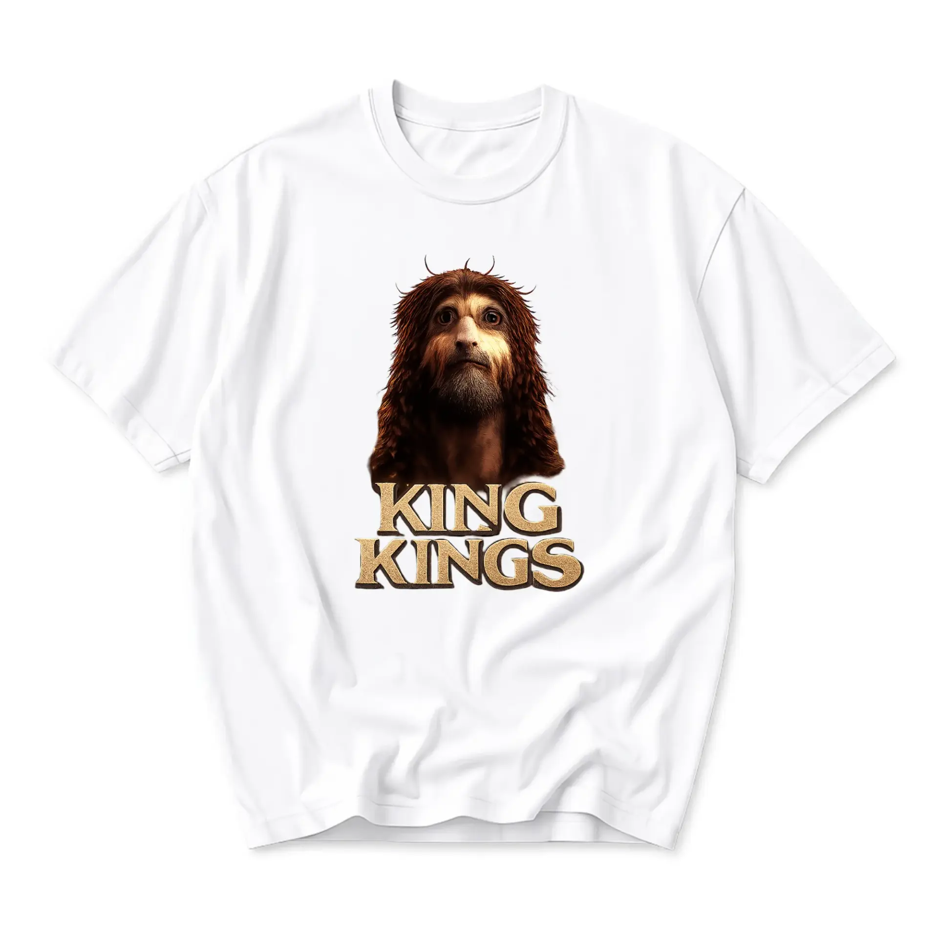 Funny Shirt King Graphic Tee Unisex Crew Neck Casual Cotton Blend Top for Everyday Wear and Unique Self Expression