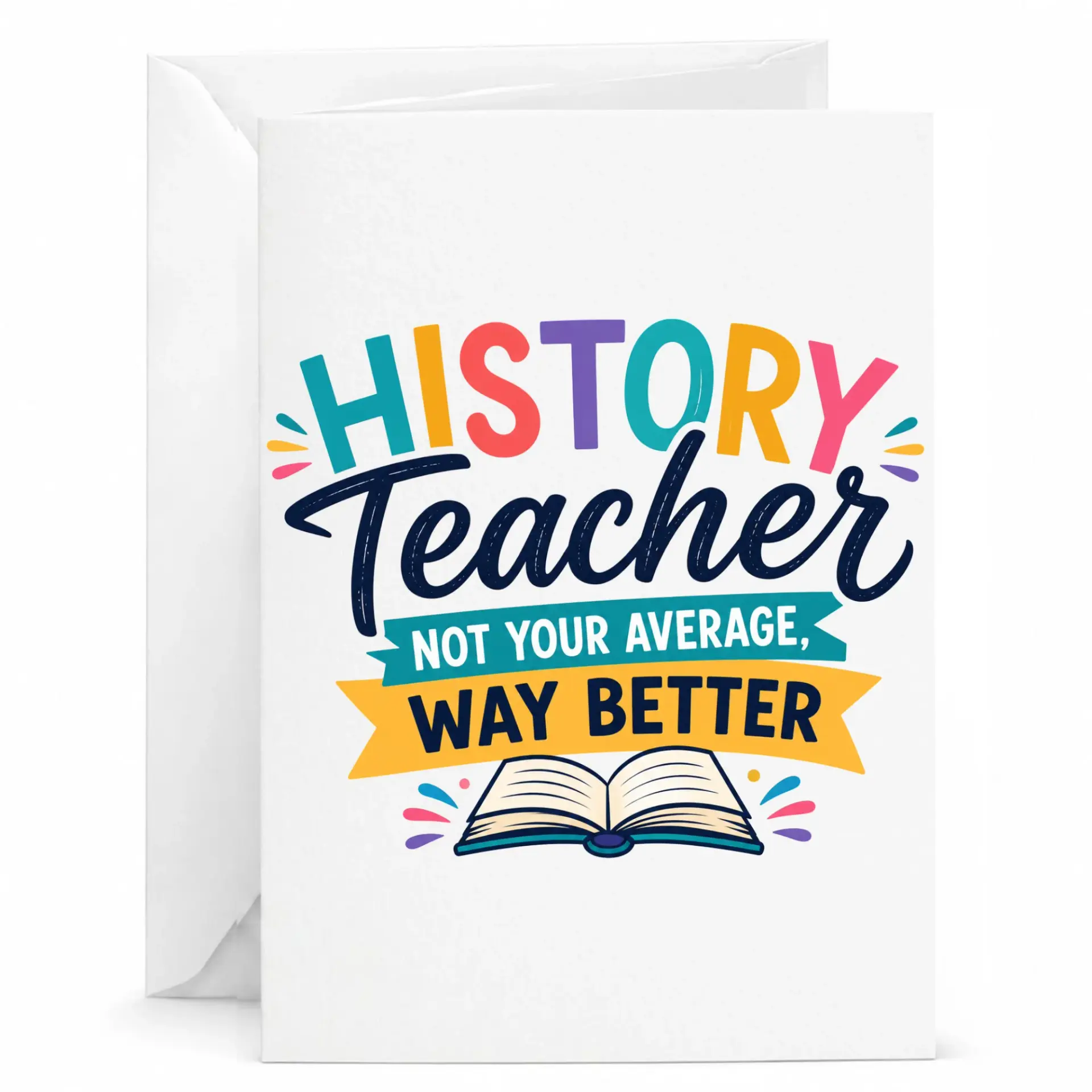 Personalized Greeting Card for Teacher Not Your Average Better