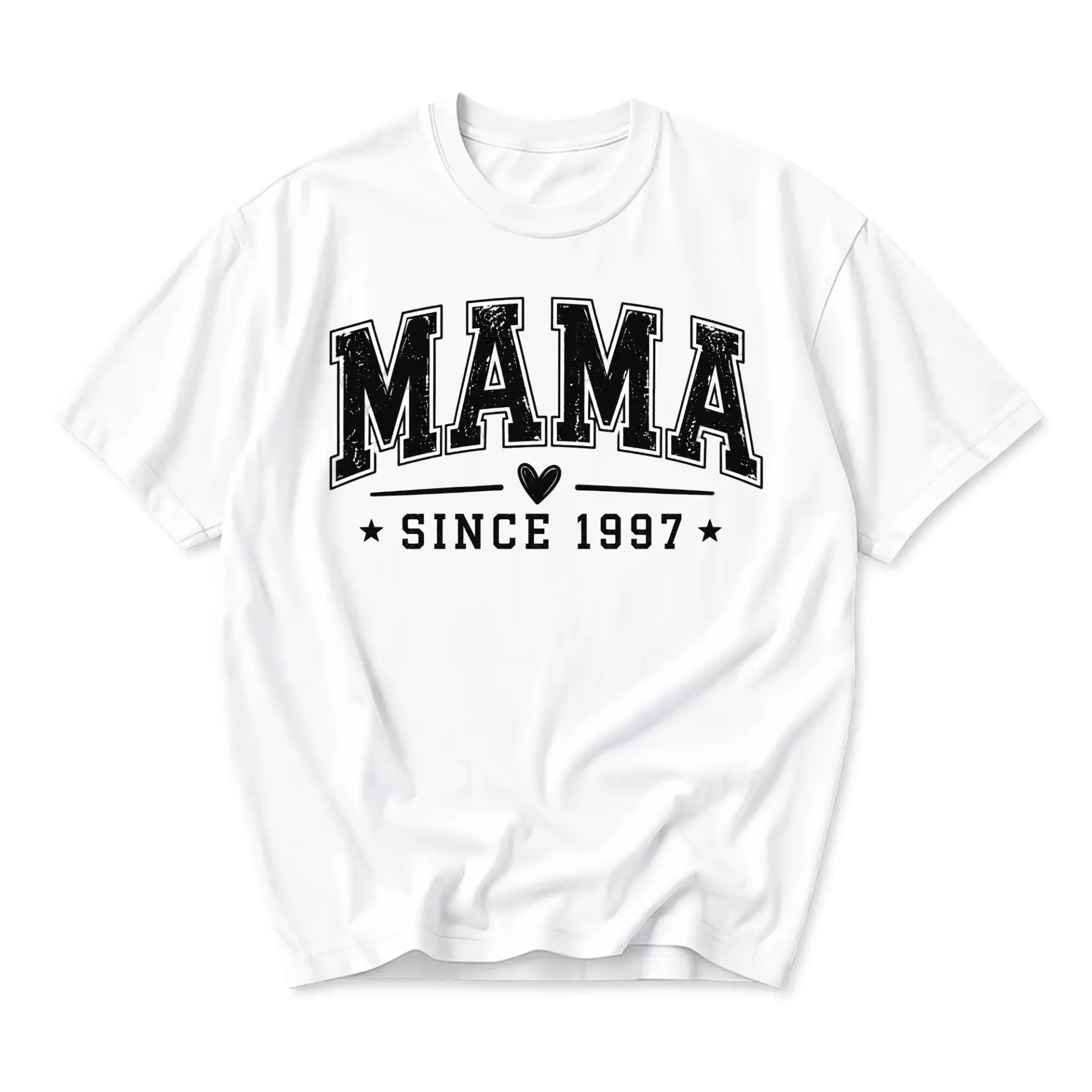 Graphic Tee Mama Since 1997 Unisex Shirt Casual Crew Neck Everyday Top