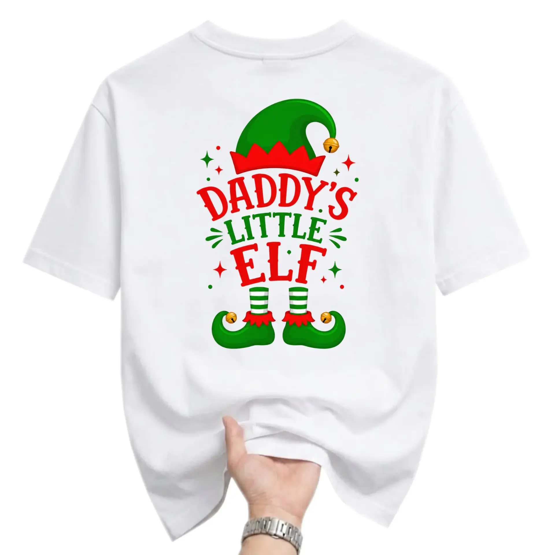 Funny Shirt Daddy's Little Graphic Tee Holiday Seasonal Casual Apparel